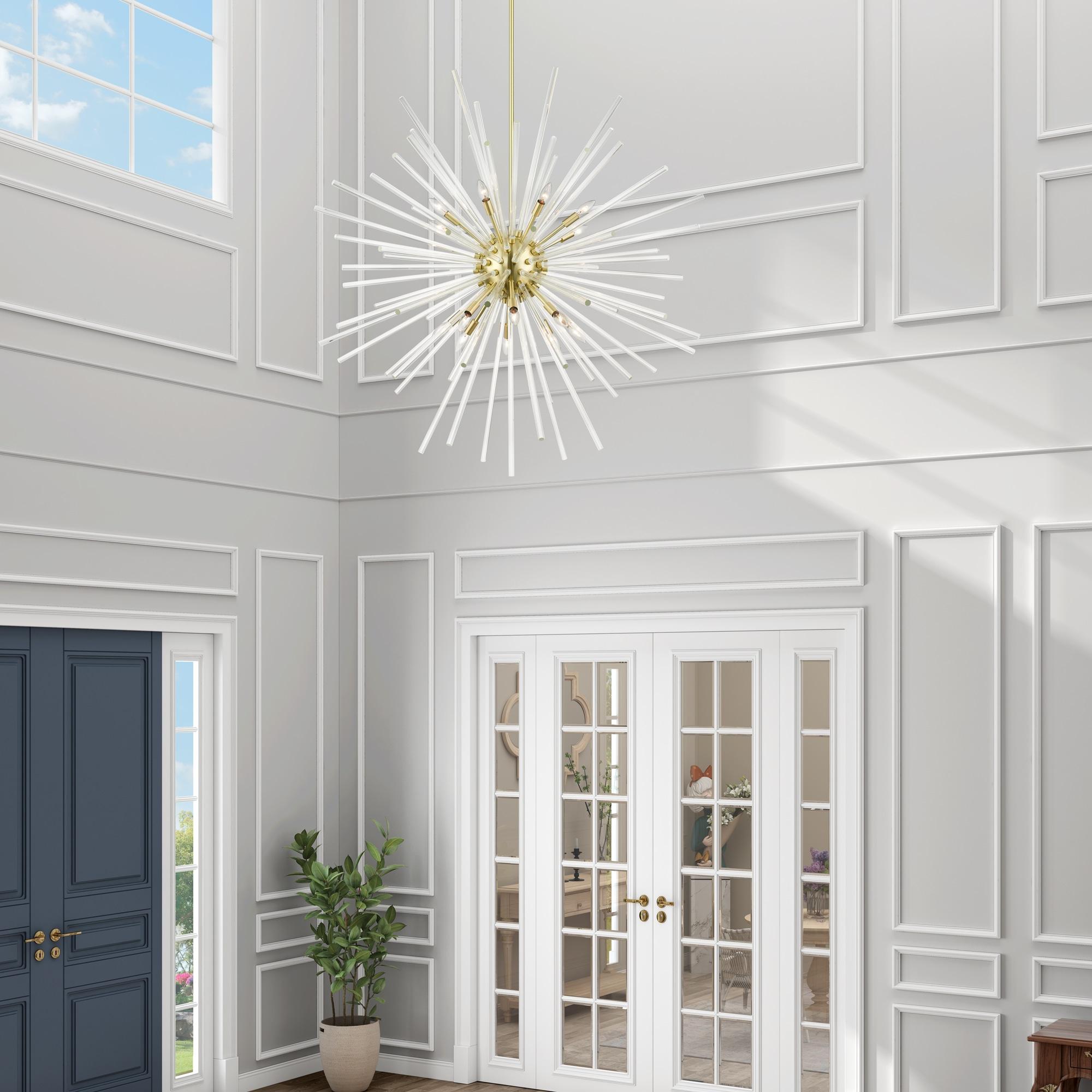 Livex Lighting Utopia 16 - Light Chandelier in  Satin Brass