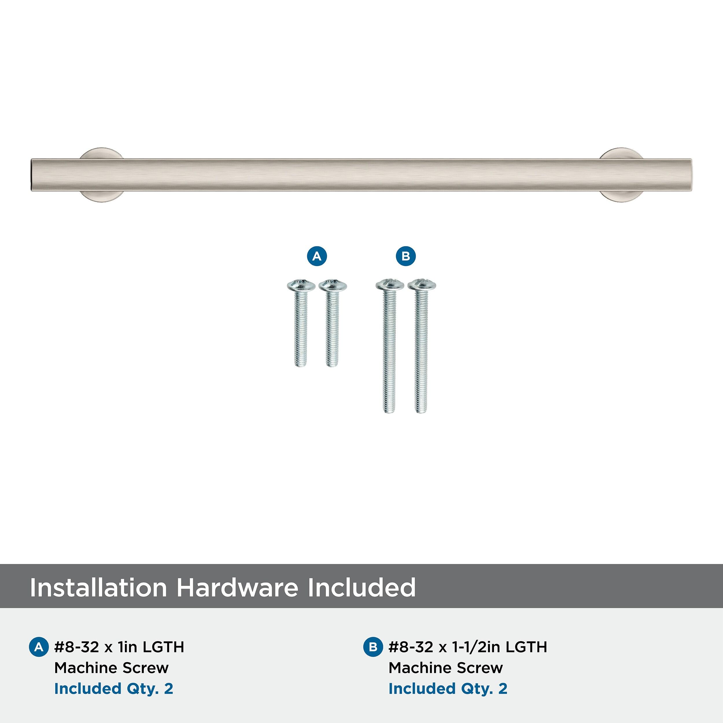 Amerock Everett 8-13/16 inch (224mm) Center-to-Center Satin Nickel Cabinet Pull