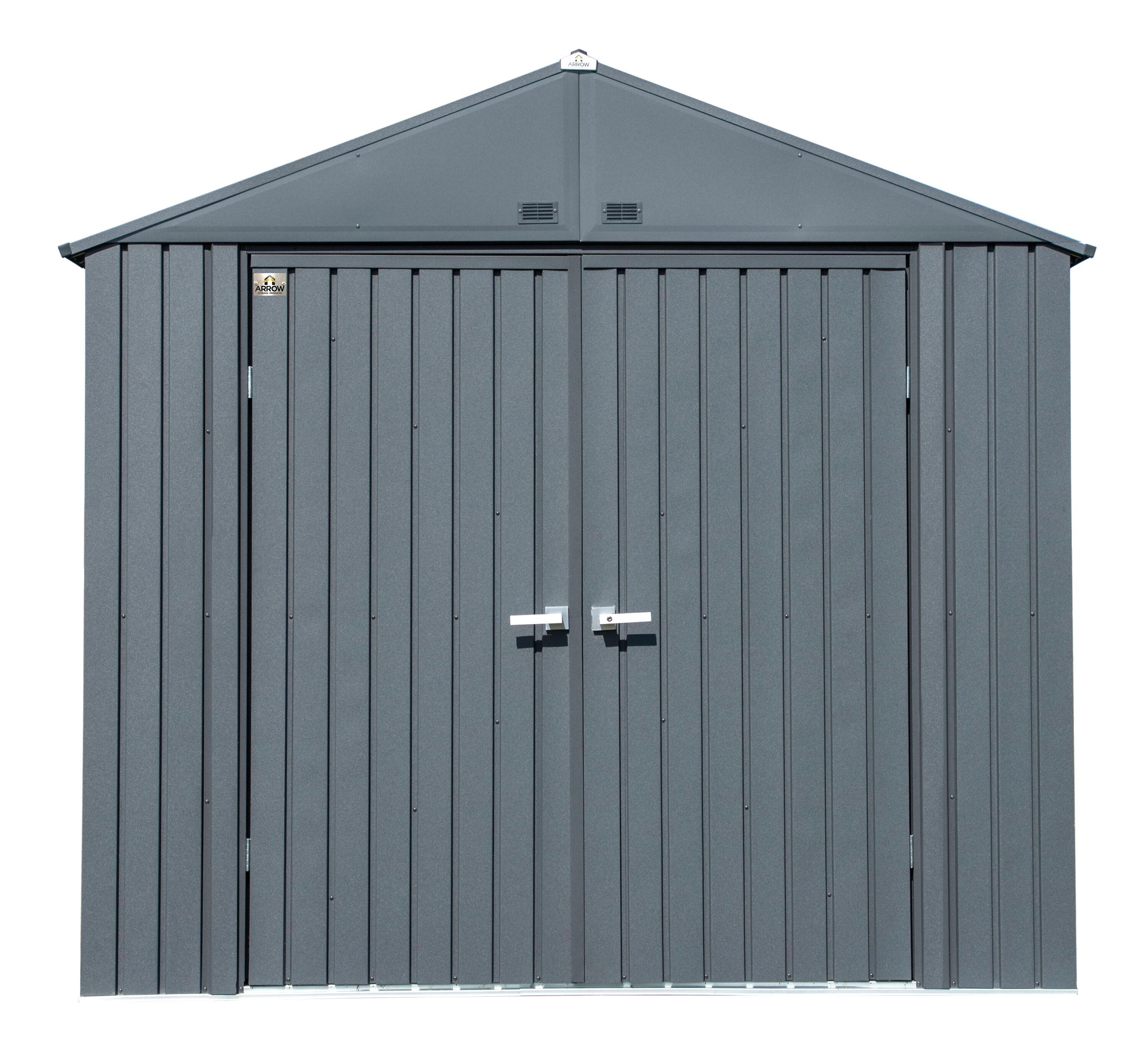 Elite 8.5 ft W x 6 ft D Metal Storage Shed