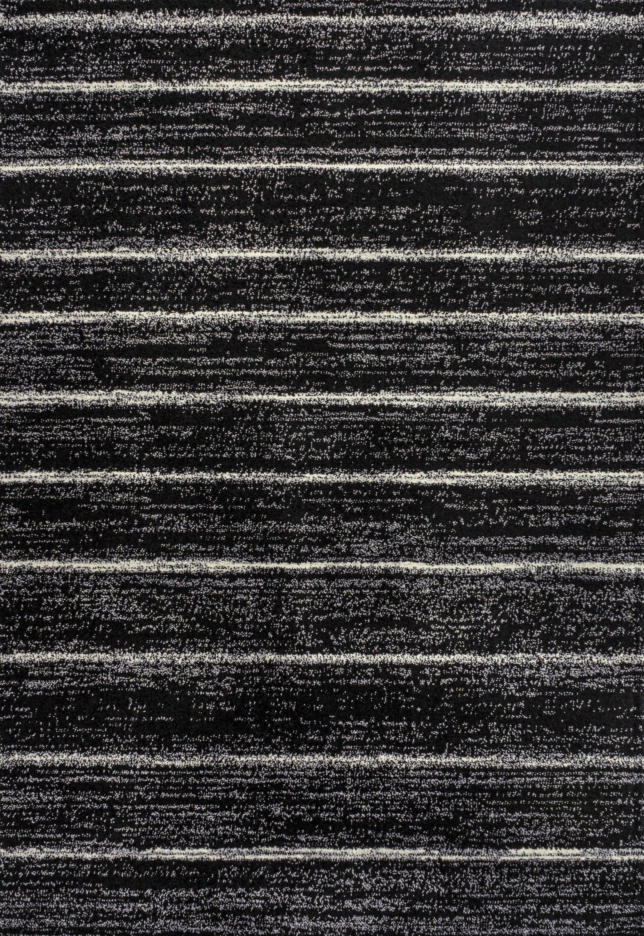 JONATHAN Y Williamsburg Minimalist Stripe Black/Cream 8 ft. x 10 ft. Area Rug