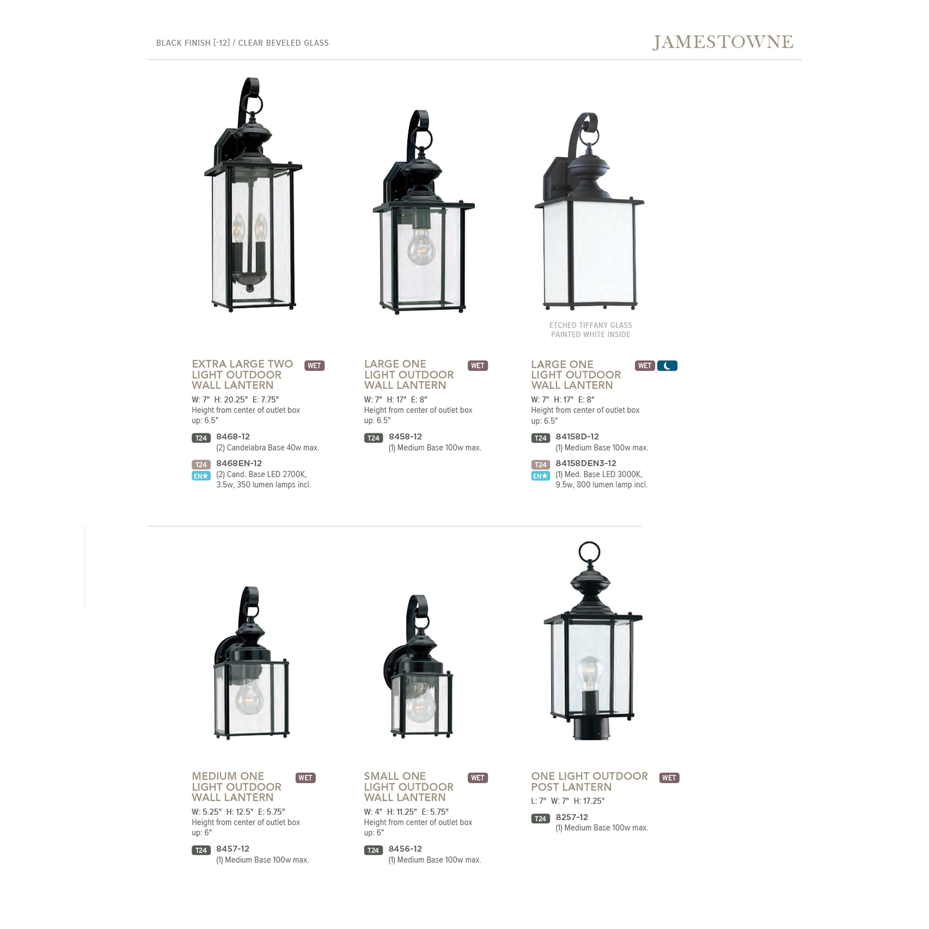 Black Clear Glass Outdoor Post Lantern with Beveled Shade