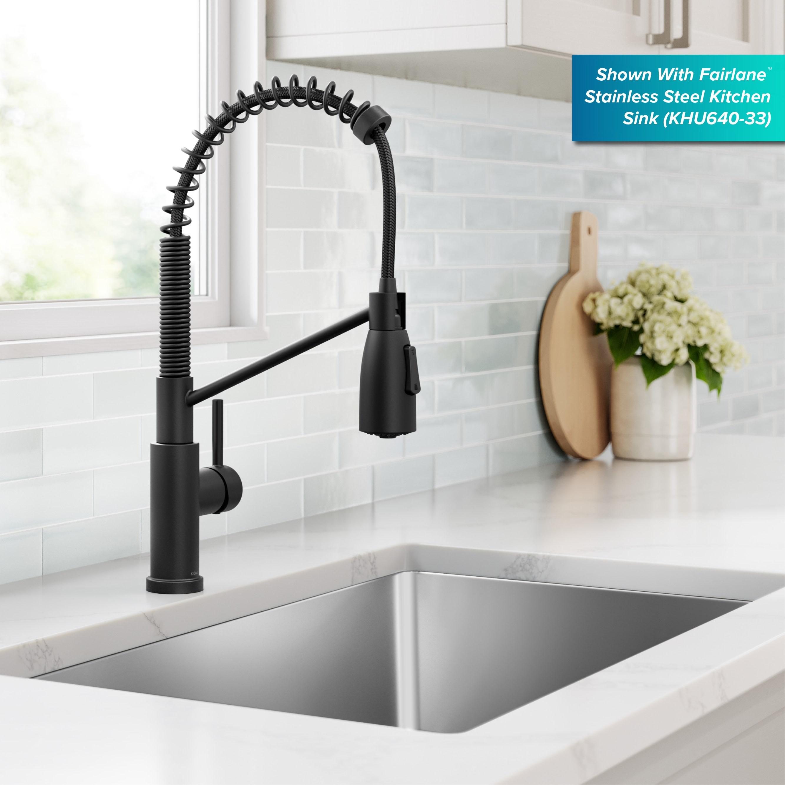KRAUS Bolden Commercial Style 2-Function Single Handle Pull Down Kitchen Faucet