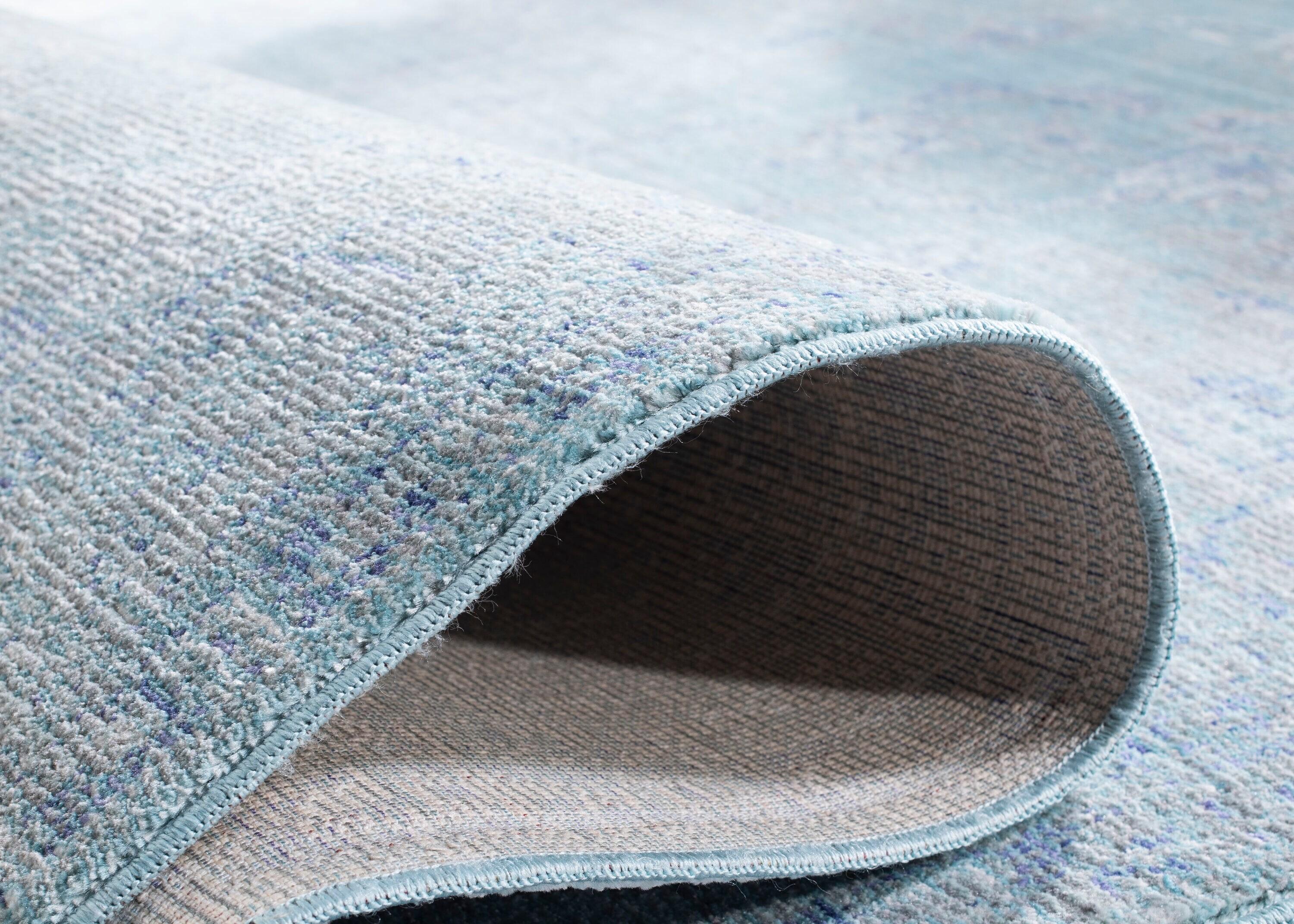 Valencia VAL103 Power Loomed Indoor Accent Rug - Teal/Multi - 3'x5' - Safavieh