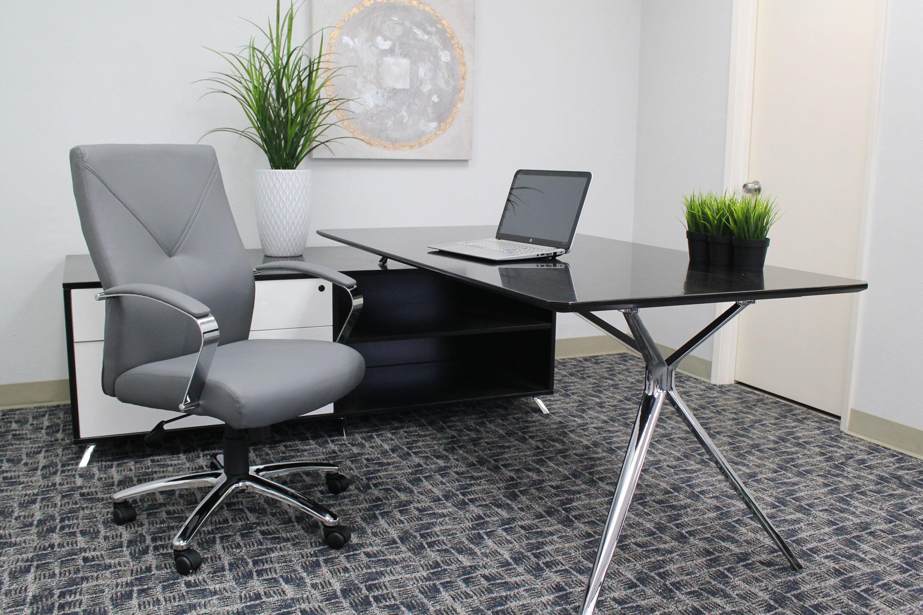 Boss Office Products Leather Conference Chair
