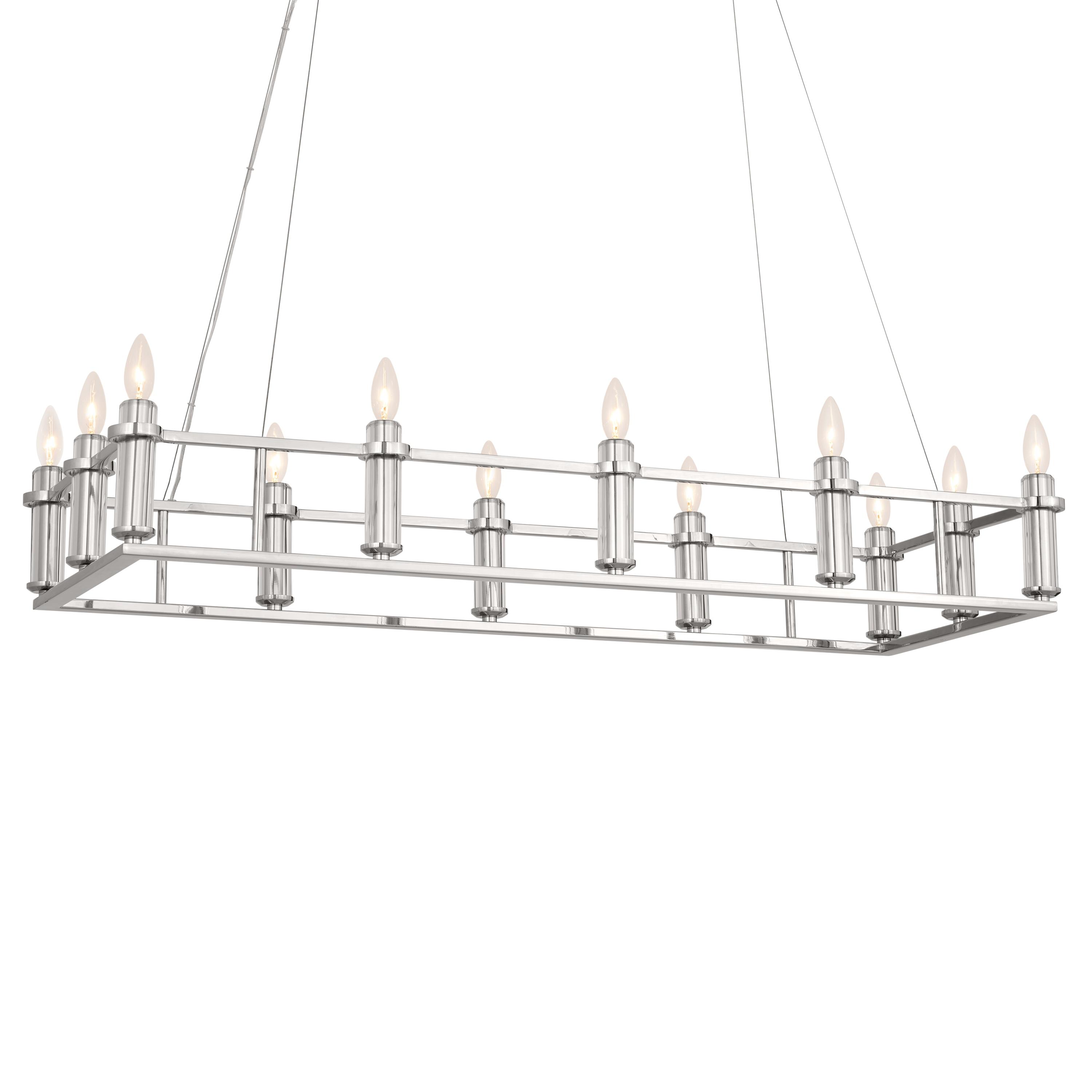 Kichler Lighting Rosalind 12 - Light Chandelier in  Polished Nickel