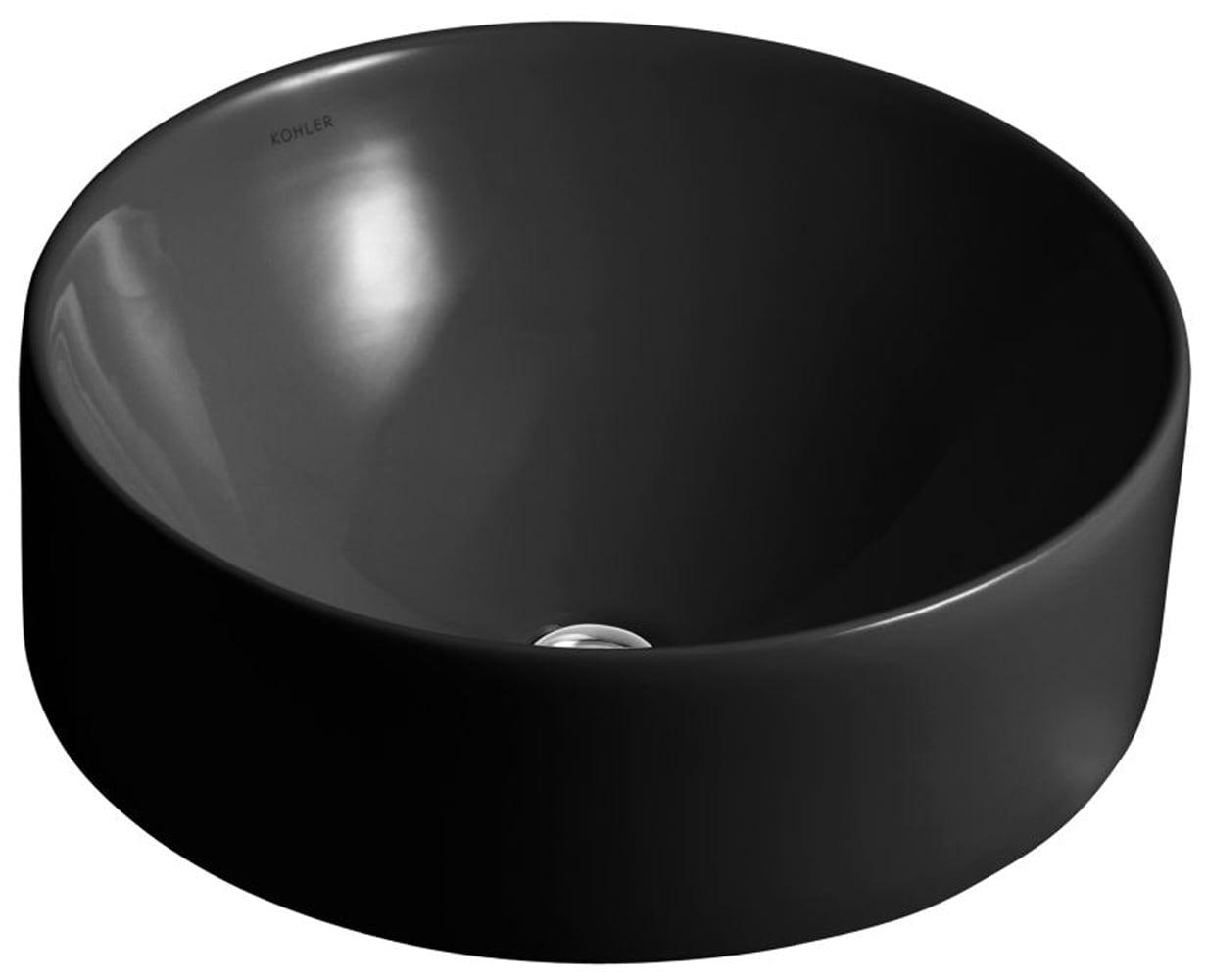 Vox® Vitreous China Circular Vessel Bathroom Sink with Overflow