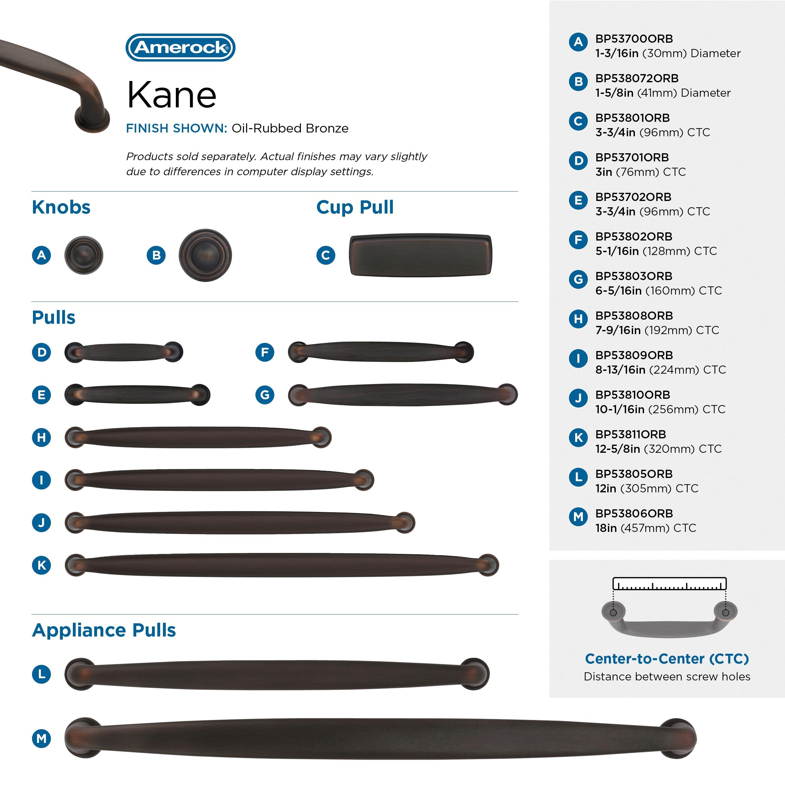 Kane 3 3/4" Center to Center Bar Pull