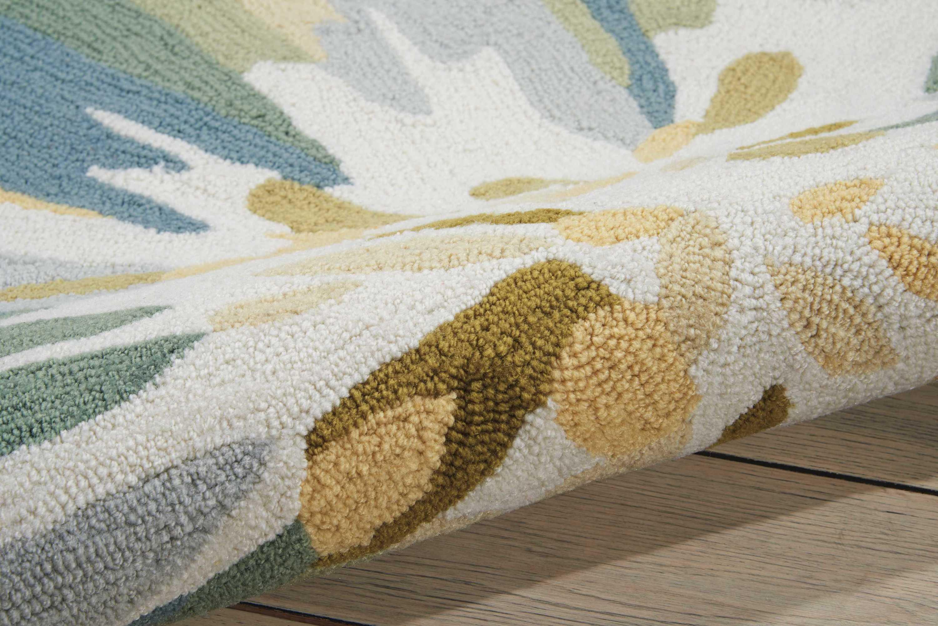 Nourison Fantasy Abstract Floral Chocolate 8' x 10'6" Area Rug, (8' x 11')