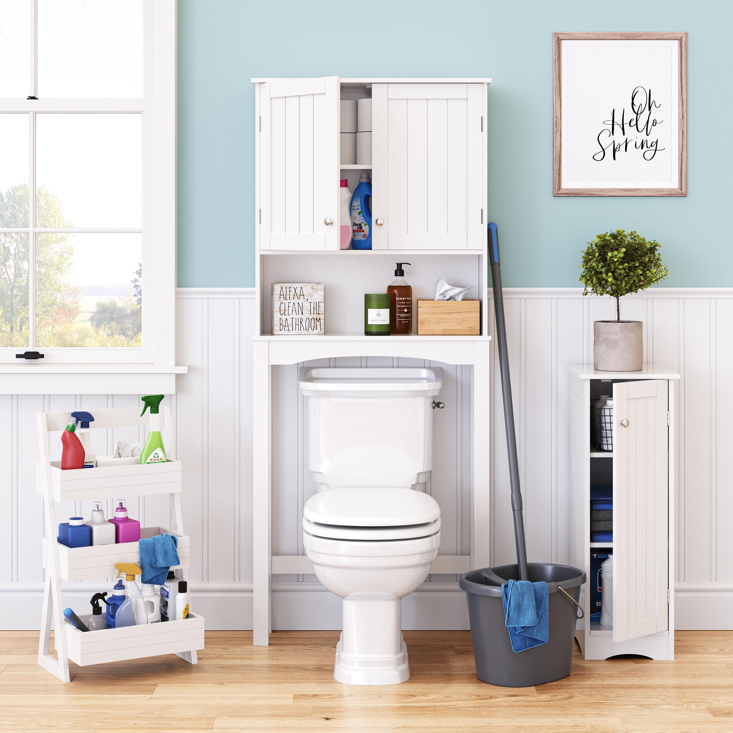RiverRidge Home RiverRidge Home Lightweight Portable 3-Shelf Storage Caddy Organizer - White