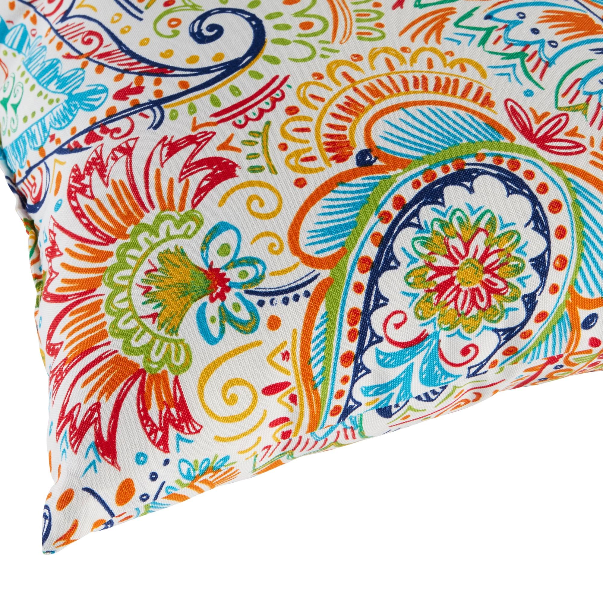 Indoor/Outdoor Reversible Throw Pillow