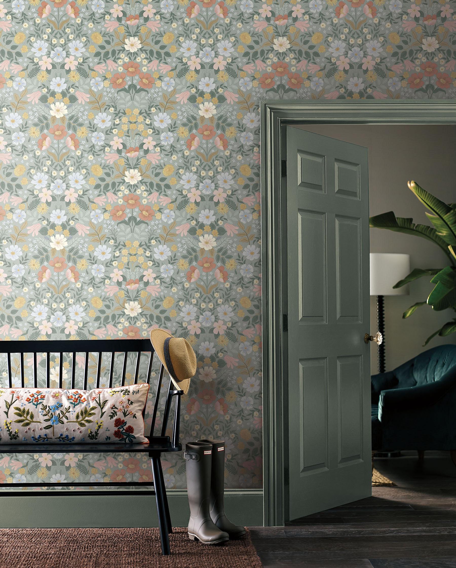 Bramble Garden 20" L x 27" W Peel and Stick Wallpaper Roll