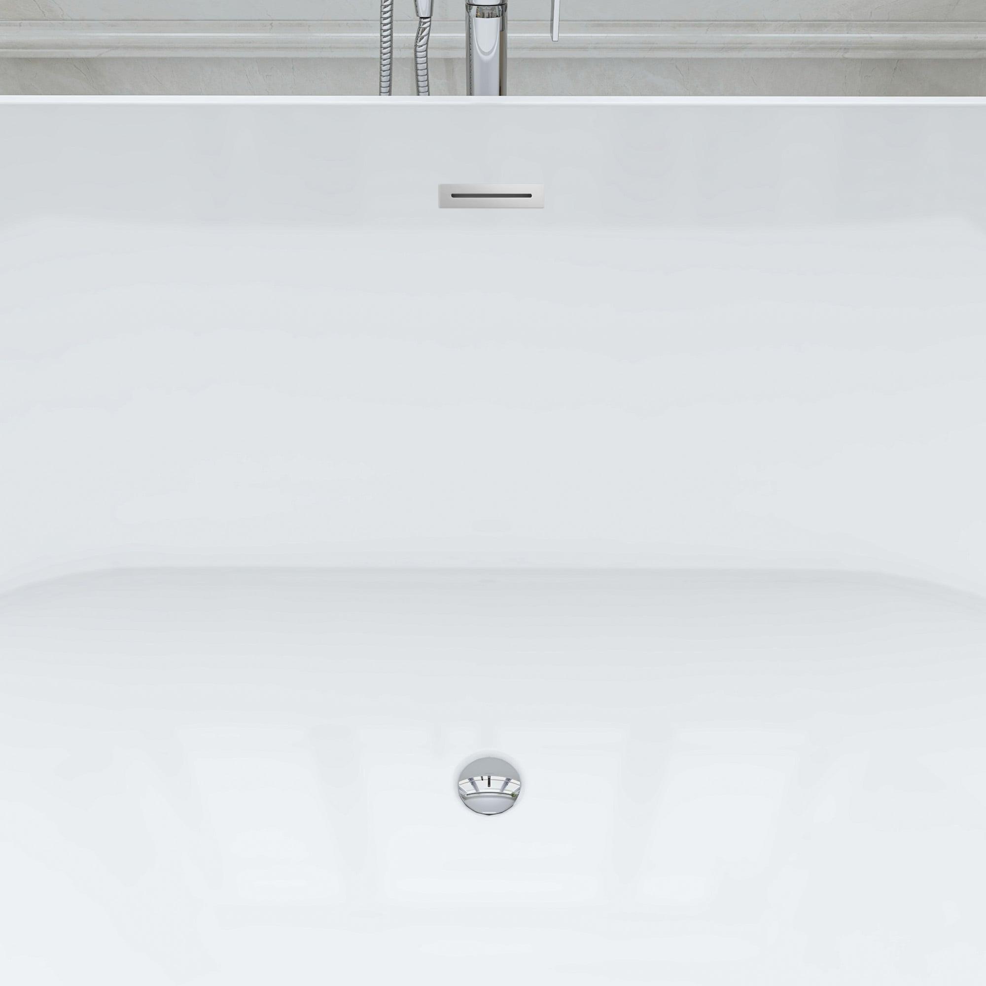 67'' x 32'' Freestanding Soaking Acrylic Bathtub