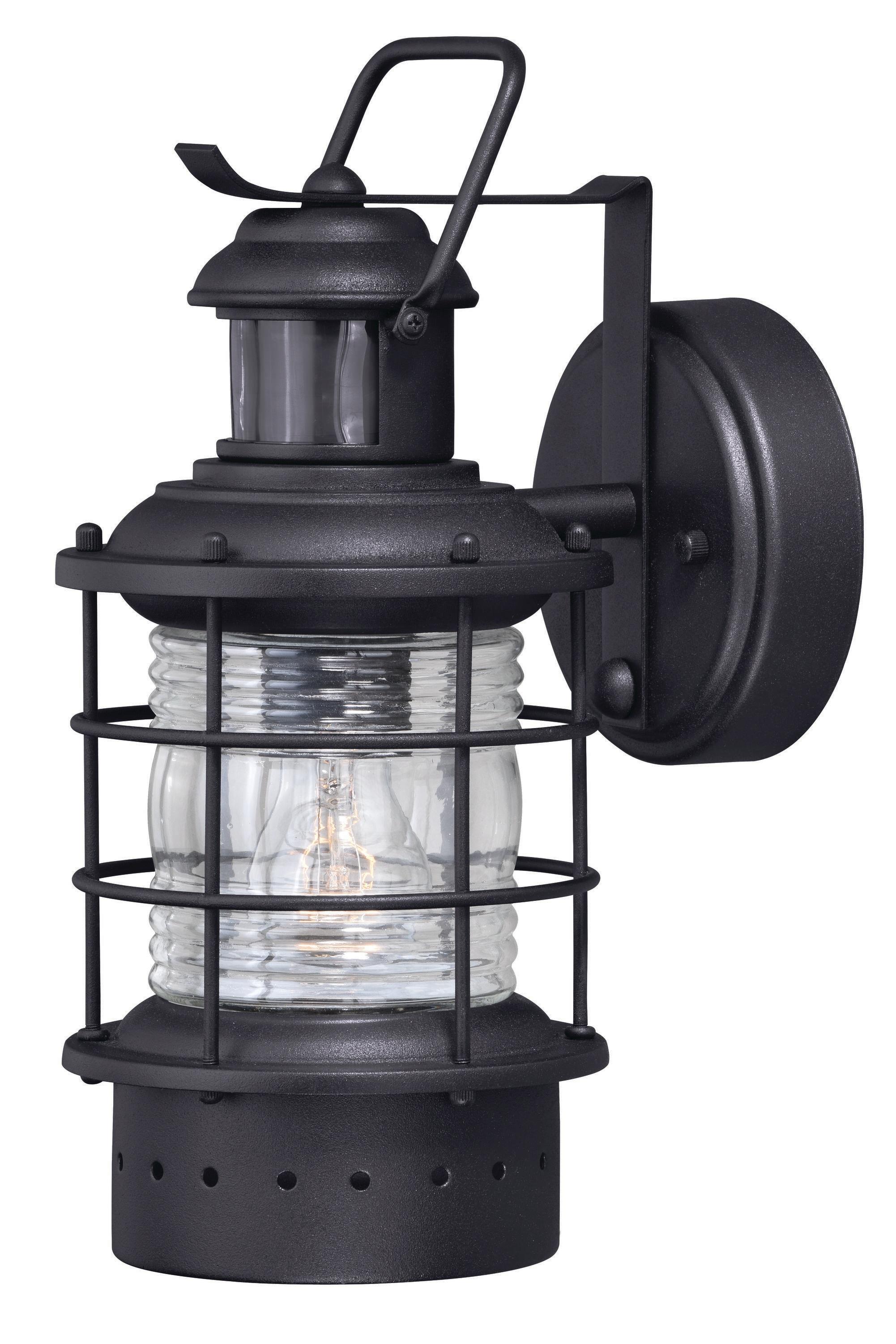 Vaxcel Hyannis 1 - Light Wall Light in  Textured Black