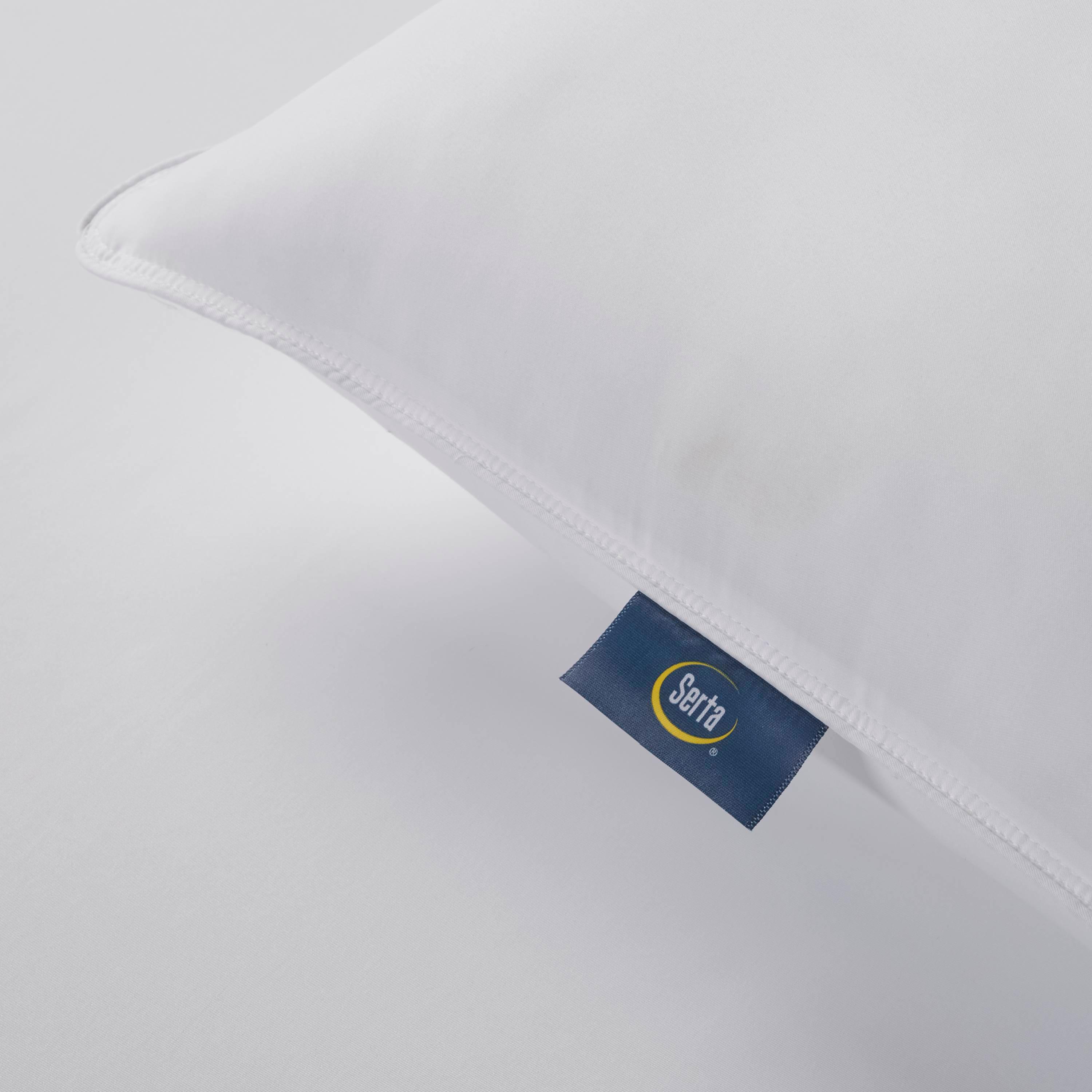 Serta Classic Bedding Bundle - Contains a Twin Size Mattress Protector and Sheet Set Along with One Standard Pillow - CertiPUR-US Certified White