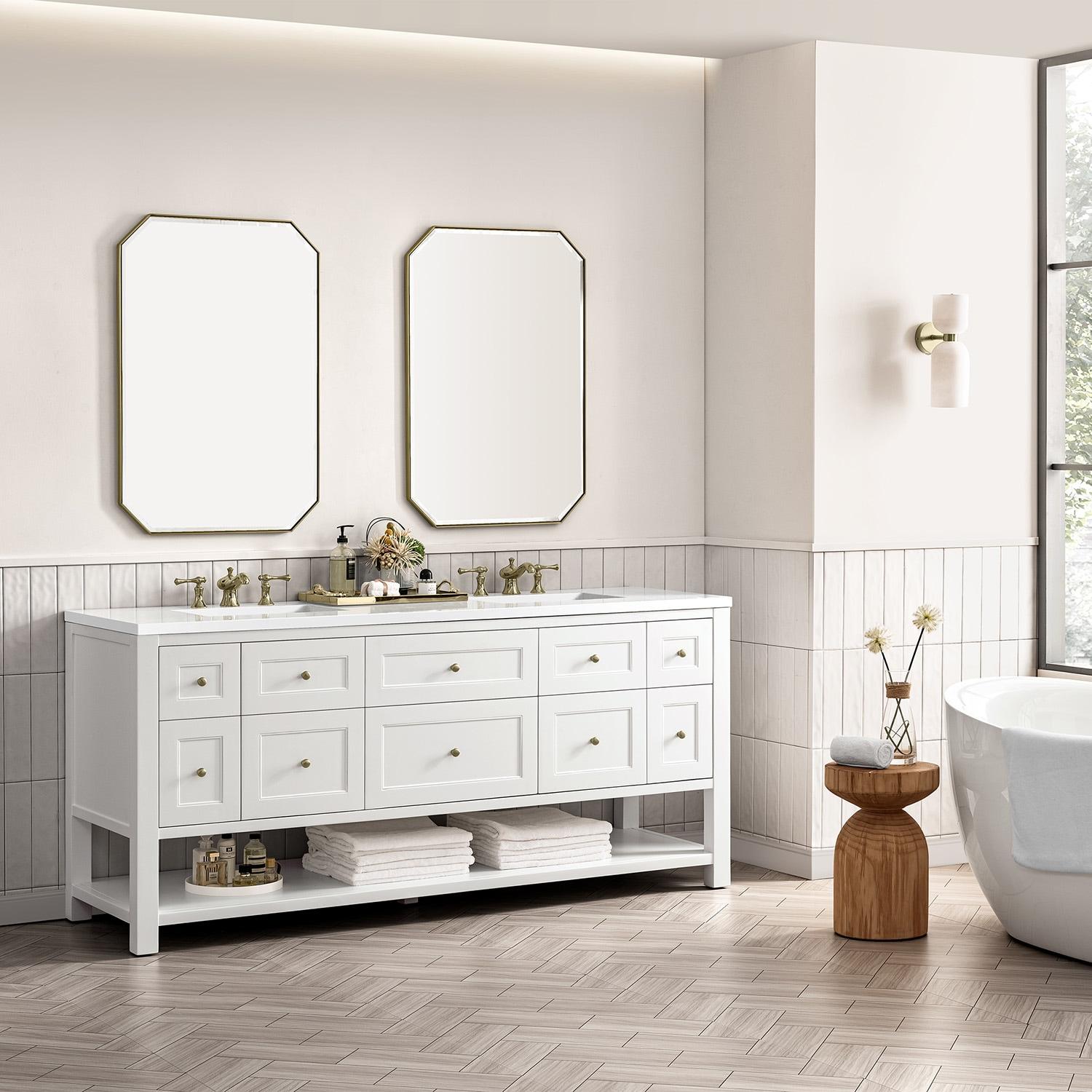 Breckenridge 72" Double Bathroom Vanity Set