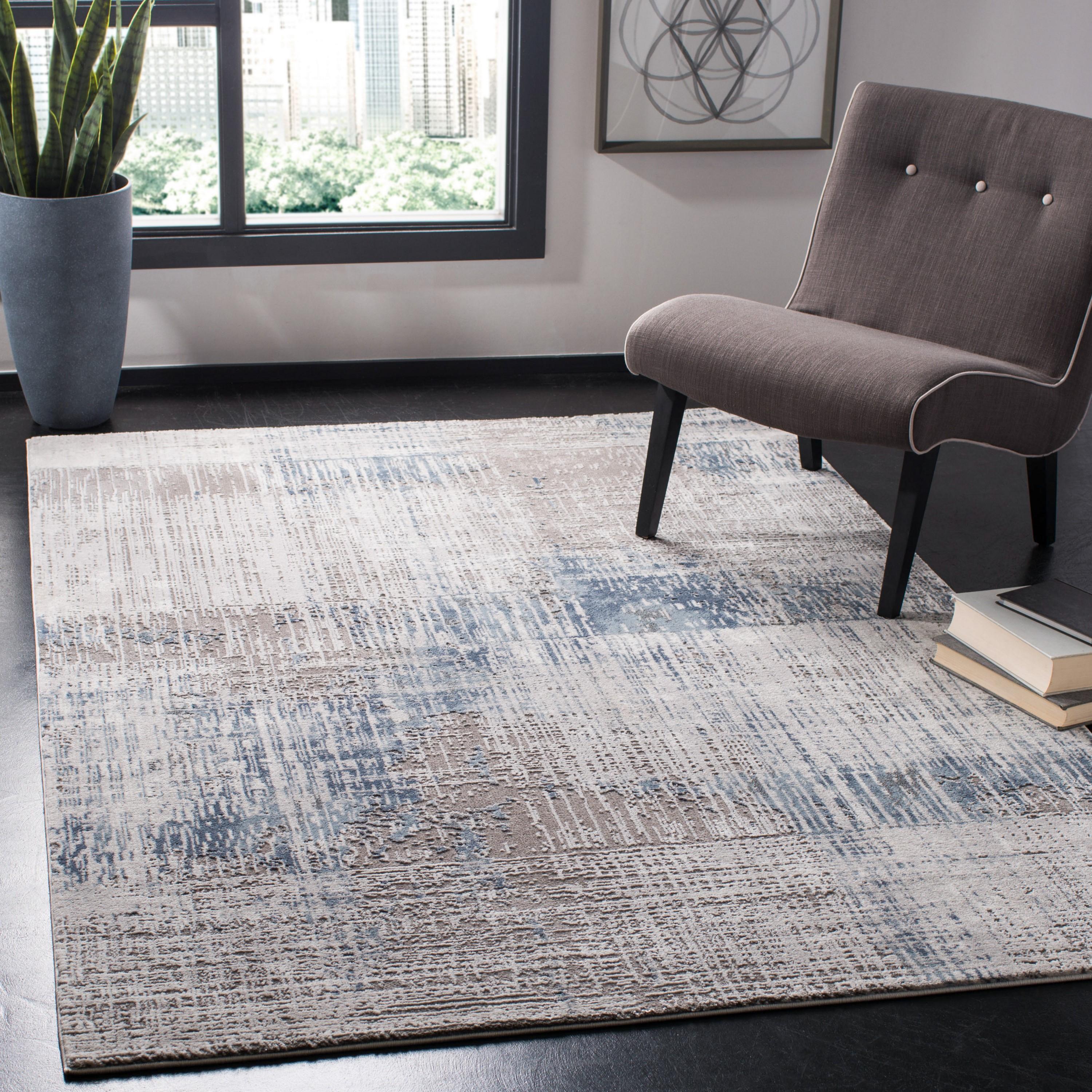 Craft CFT874 Loomed Indoor Area Rug - Grey/Blue - 9'x12' - Safavieh