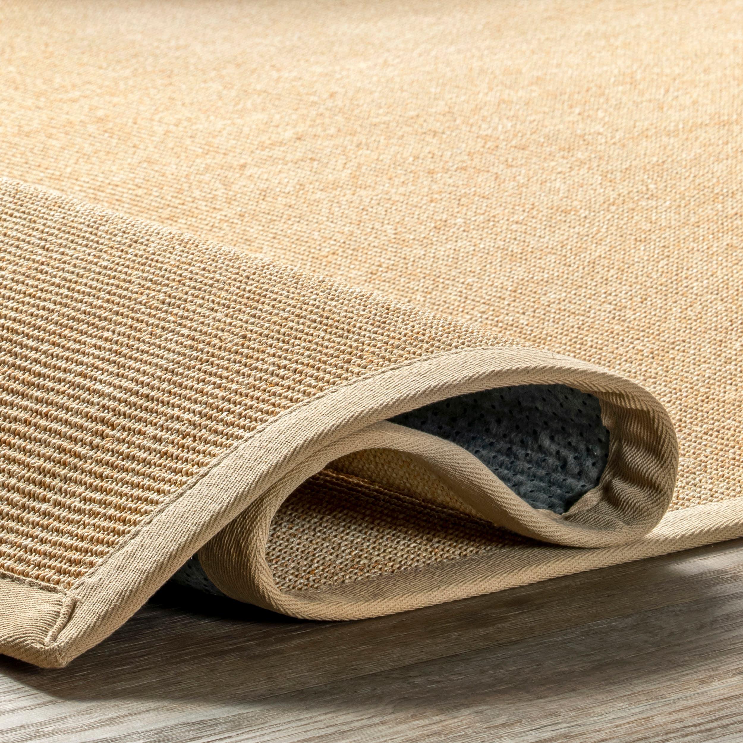 3'x5' Machine Woven orsay sisal Accent Rug Beige - nuLOOM: Modern Indoor Low Pile Skid-Resistant Area Rug
