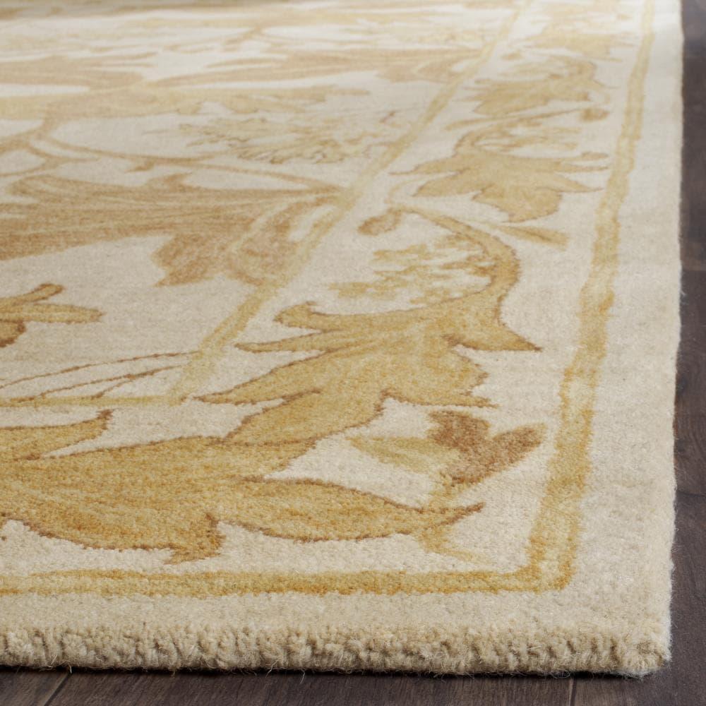 Antiquity AT841 Hand Tufted Indoor Area Rug - Beige/Gold - 6'x6' - Safavieh