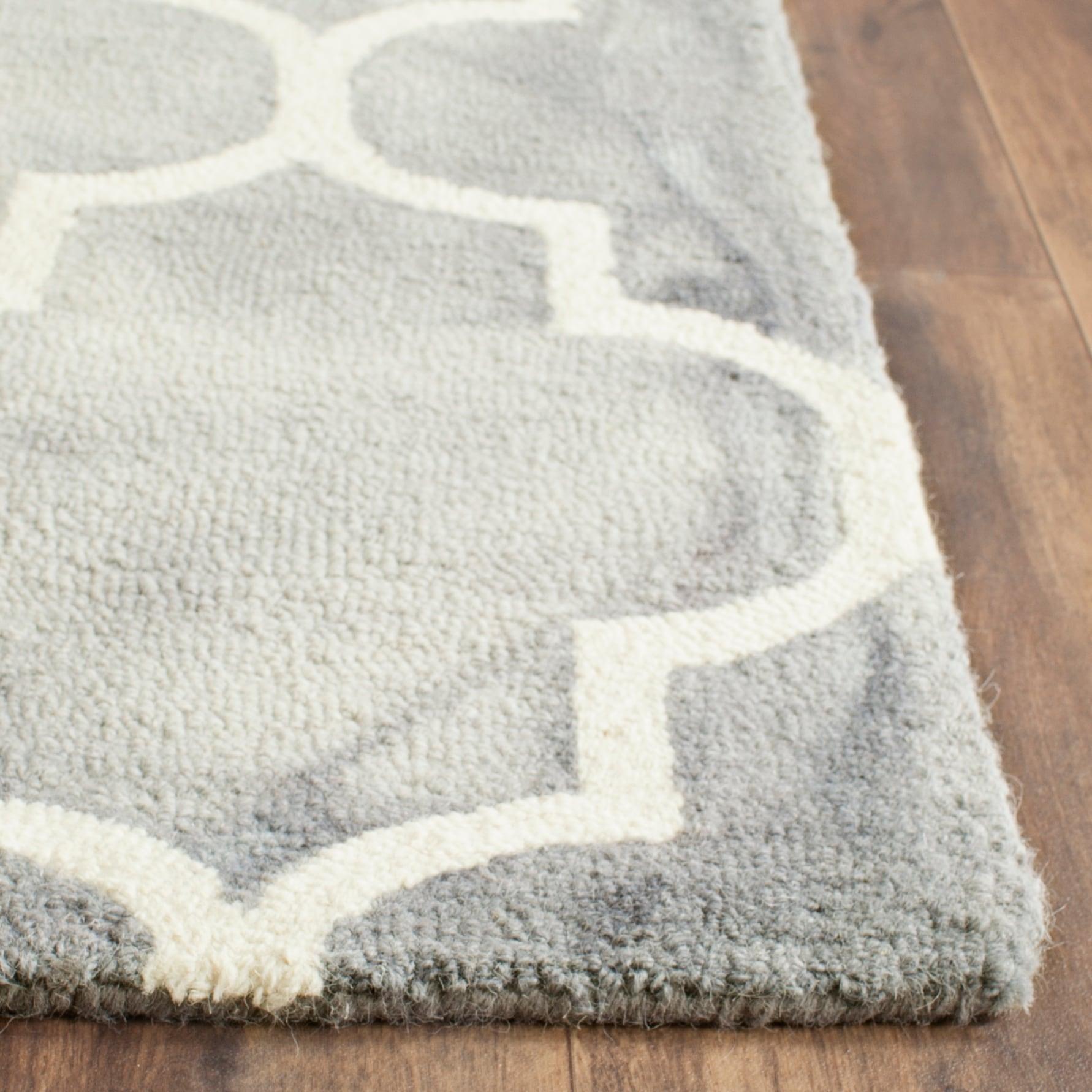 Dip Dye DDY535 Hand Tufted Area Rug - Grey/Ivory - 6'x9' - Safavieh.