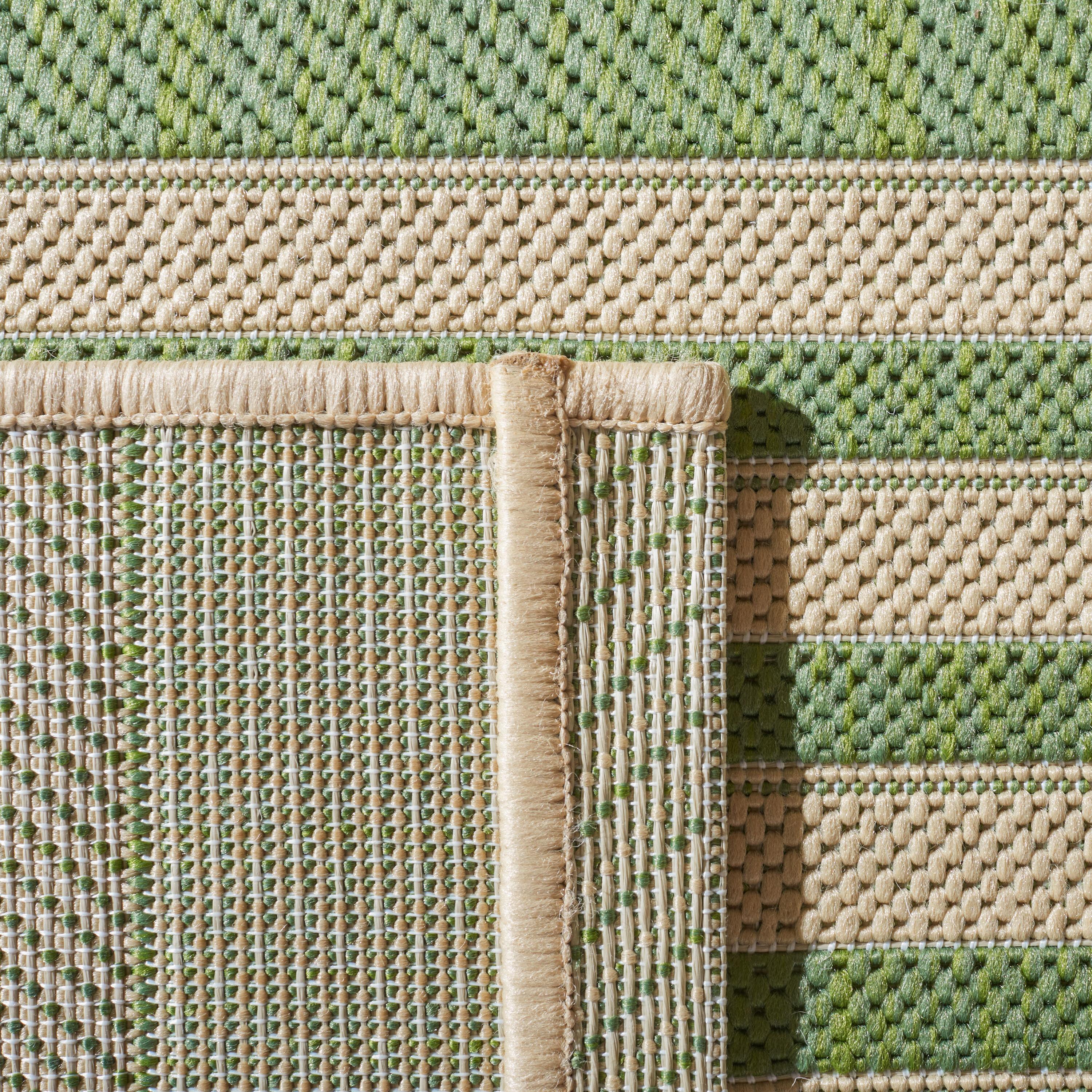 Courtyard CY6062 Power Loomed Indoor/Outdoor Runner Rug - Green/Beige - 2'3"x8' - Safavieh.