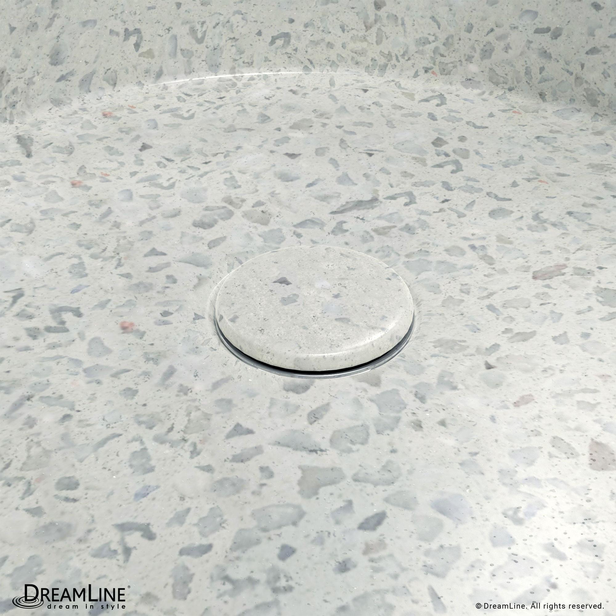 DreamLine SVAM15F15F4LX10 DreamLine Ambia 14.33'' Terrazzo Circular Vessel Bathroom Sink