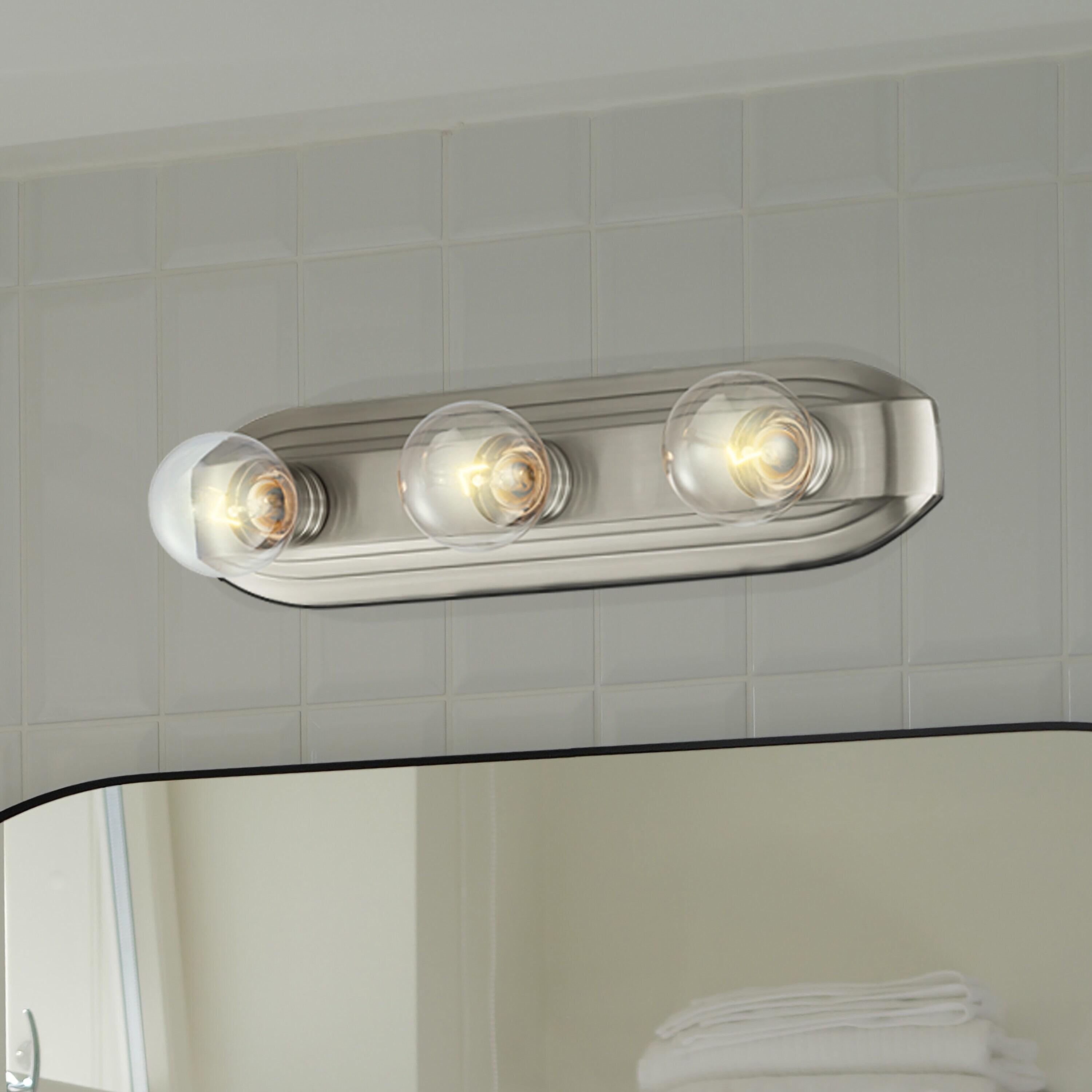 Brushed Nickel 24" 4-Light Modern Vanity Fixture