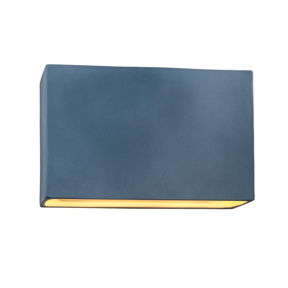 Justice Design Group Ambiance 16.5-in W 2 -Light Blue Wall Sconce