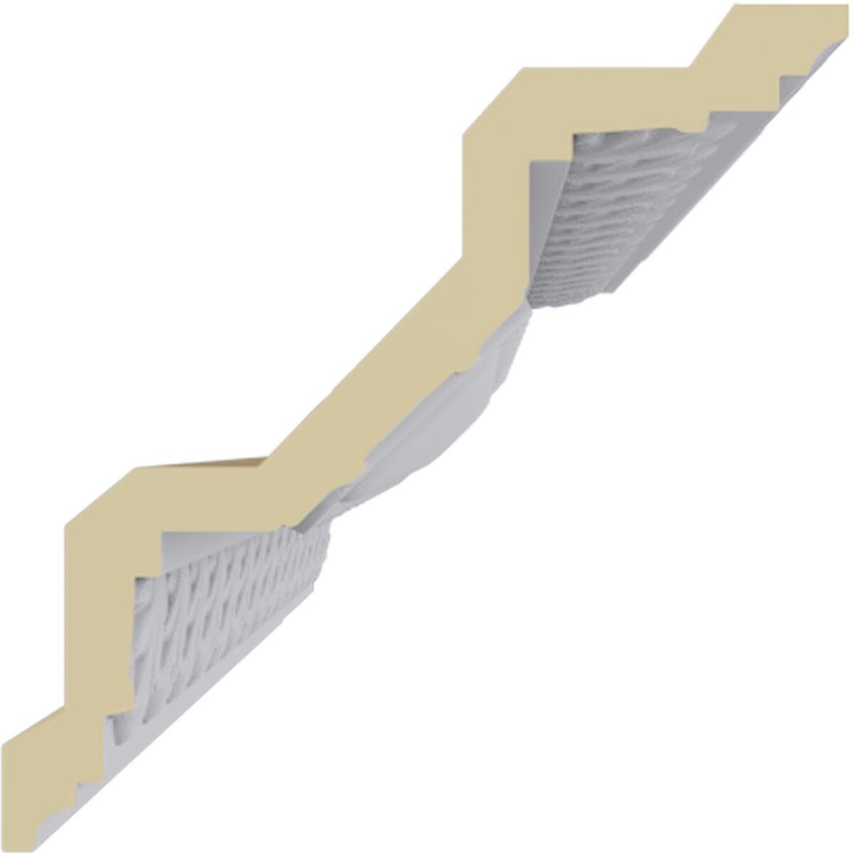 4"H x 4"P x 5 3/4"F x 94 1/2"L, (1 1/4" Repeat), Egg and Dart Crown Moulding