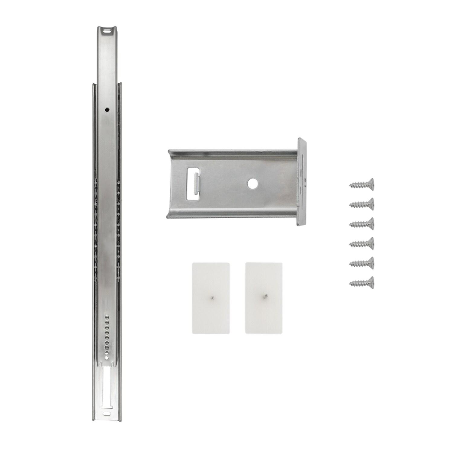 Drawer Slide Center Mount 3/4 Extension Cadmium Finish