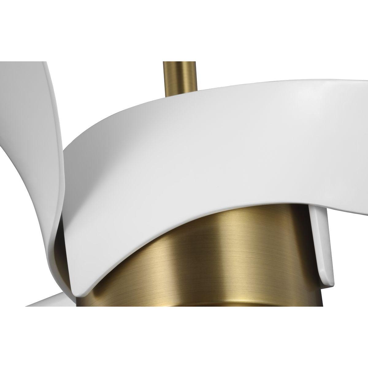 P250112-163-30-Progress Lighting-Insigna - 3 Blade Ceiling Fan with Light Kit In Contemporary Style-14.75 Inches Tall and 62 Inches Wide-Vintage Brass