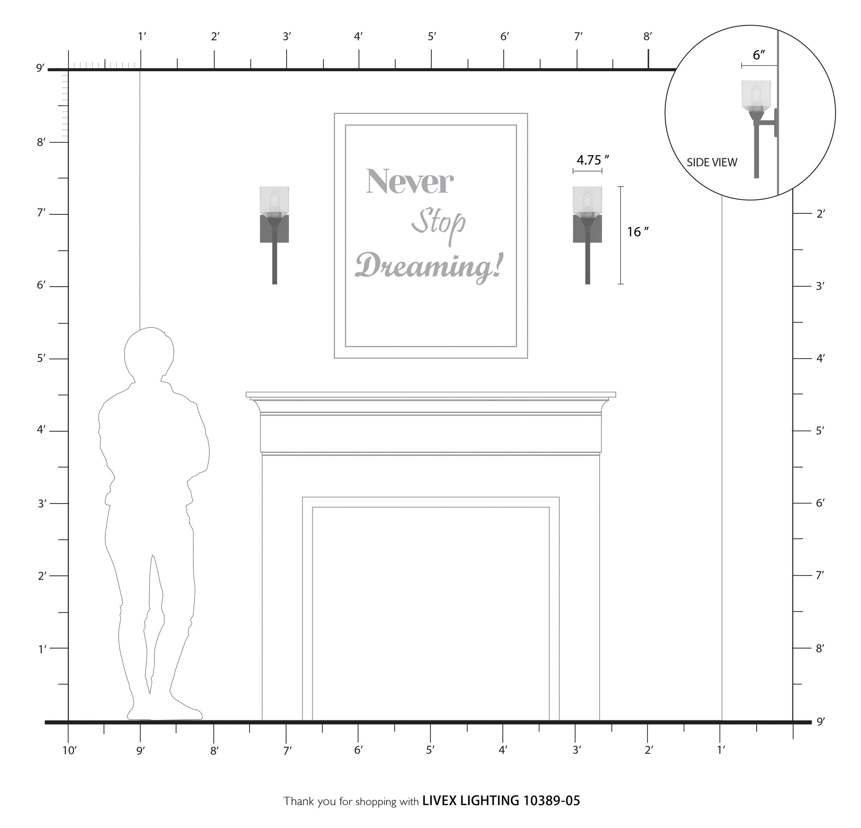 Livex Lighting Aragon 1 - Light Vanity in  Polished Chrome