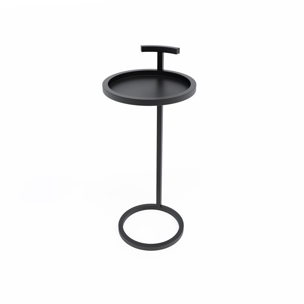 Katrine Camden Side Table Black Gold - Jamesdar: Round Martini & End Table, Space-Saving Design