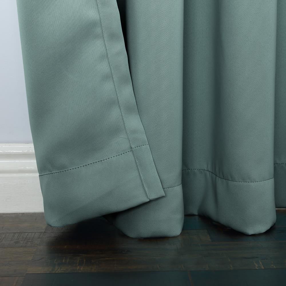 Sun Zero Easton Energy Saving Blackout Grommet Curtain Panel, 40" x 84", Mineral