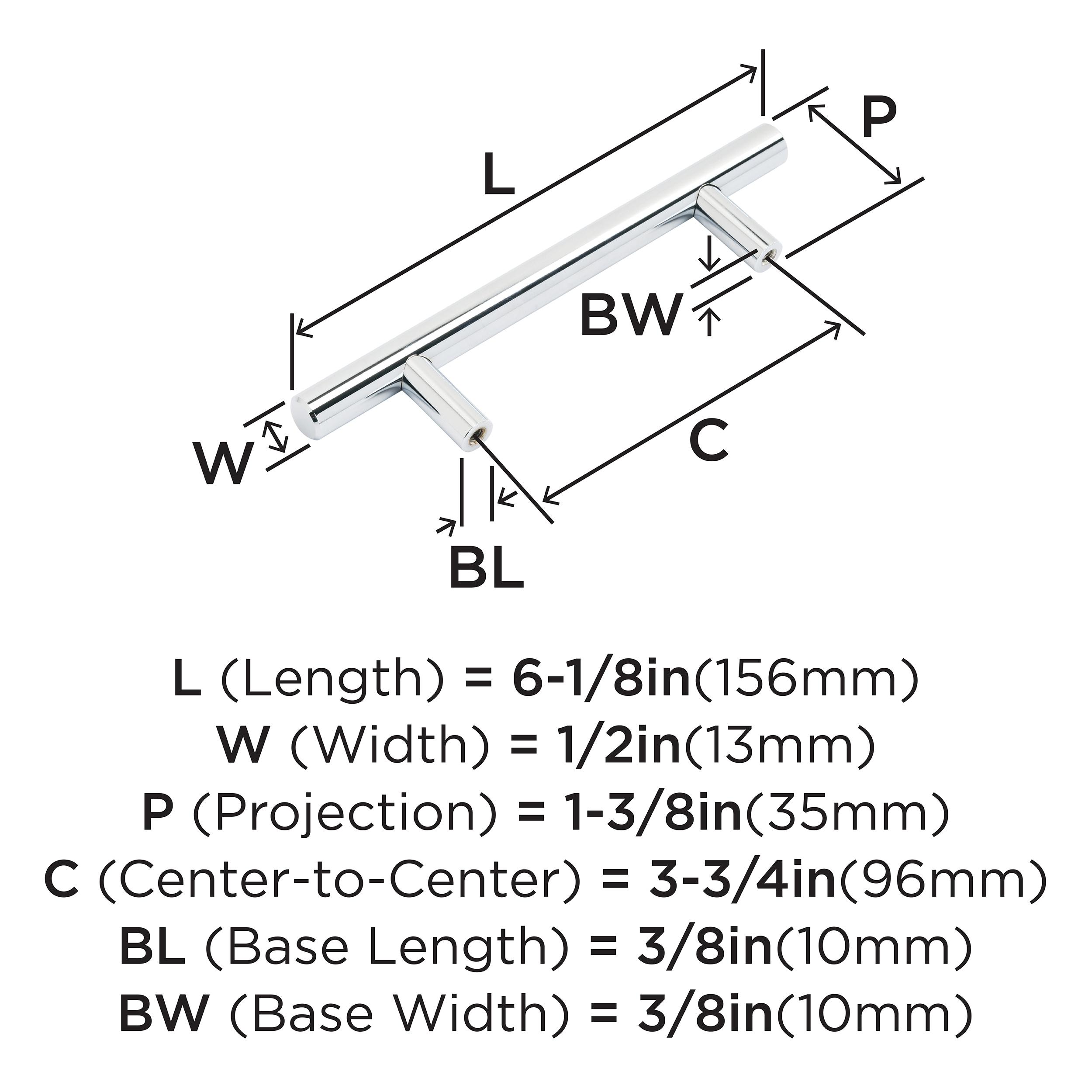 Bar Pulls 12 5/8" Center to Center Bar Pull