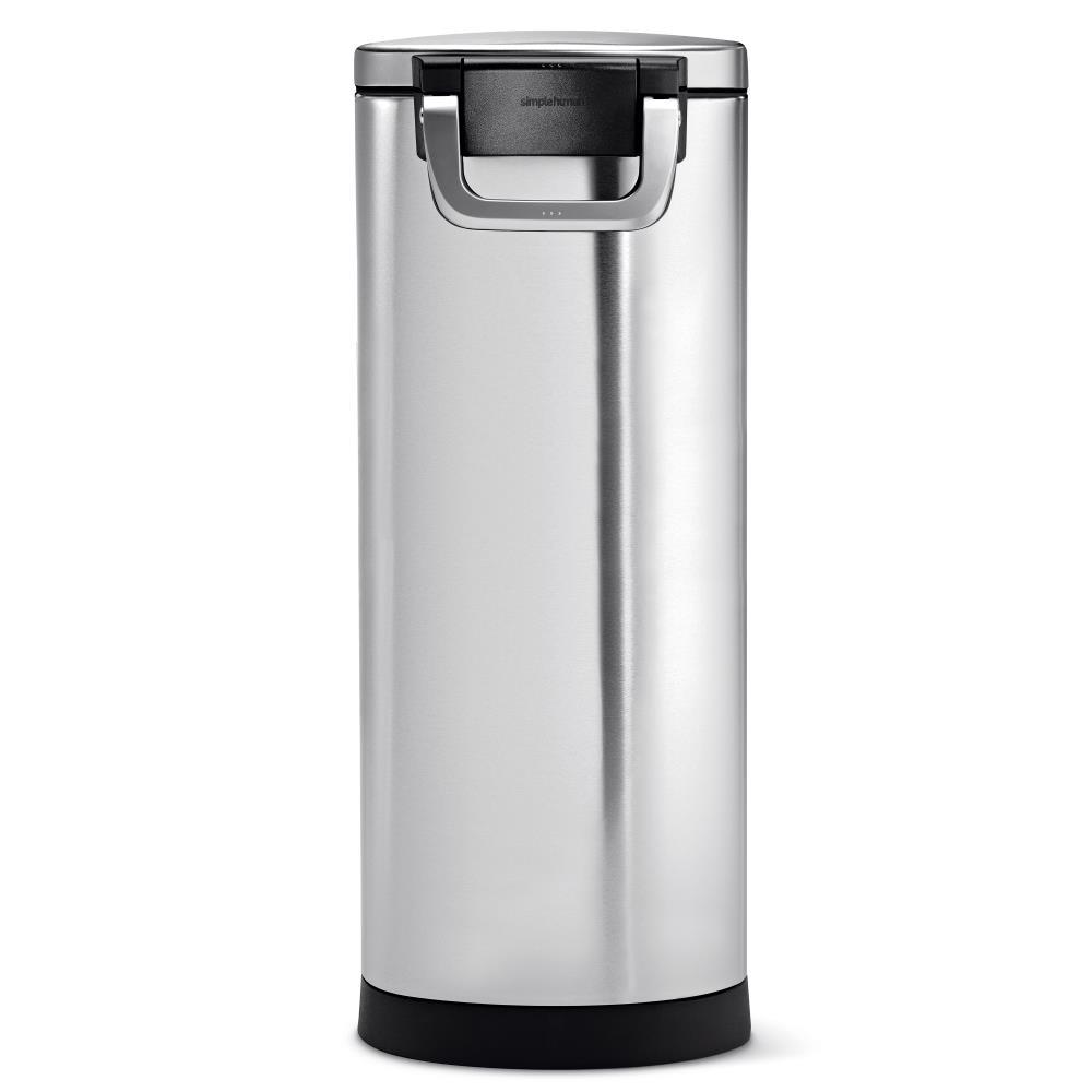 simplehuman Pet Food Storage Container Stainless Steel for Dog Food, Cat Food, and Bird Feed