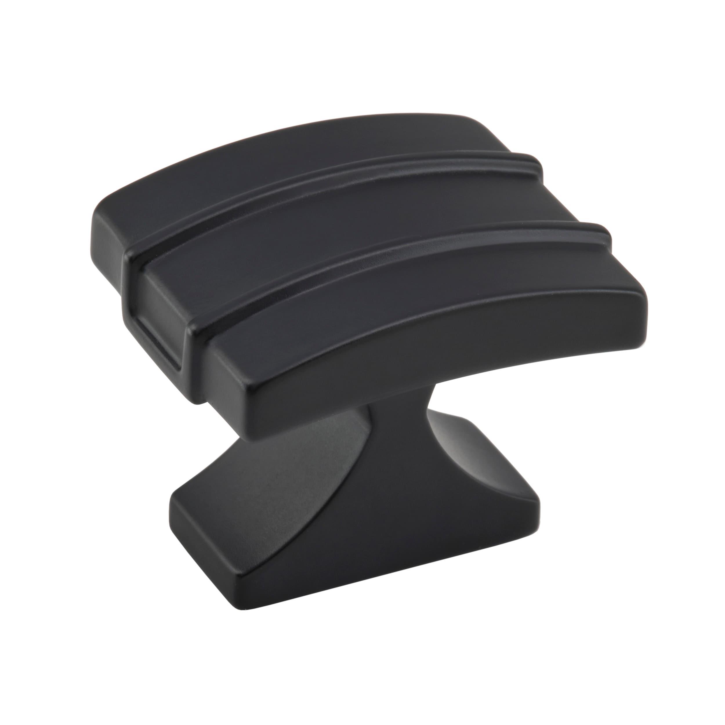 Amerock Davenport 1-1/2 inch (38mm) Length Matte Black Cabinet Knob