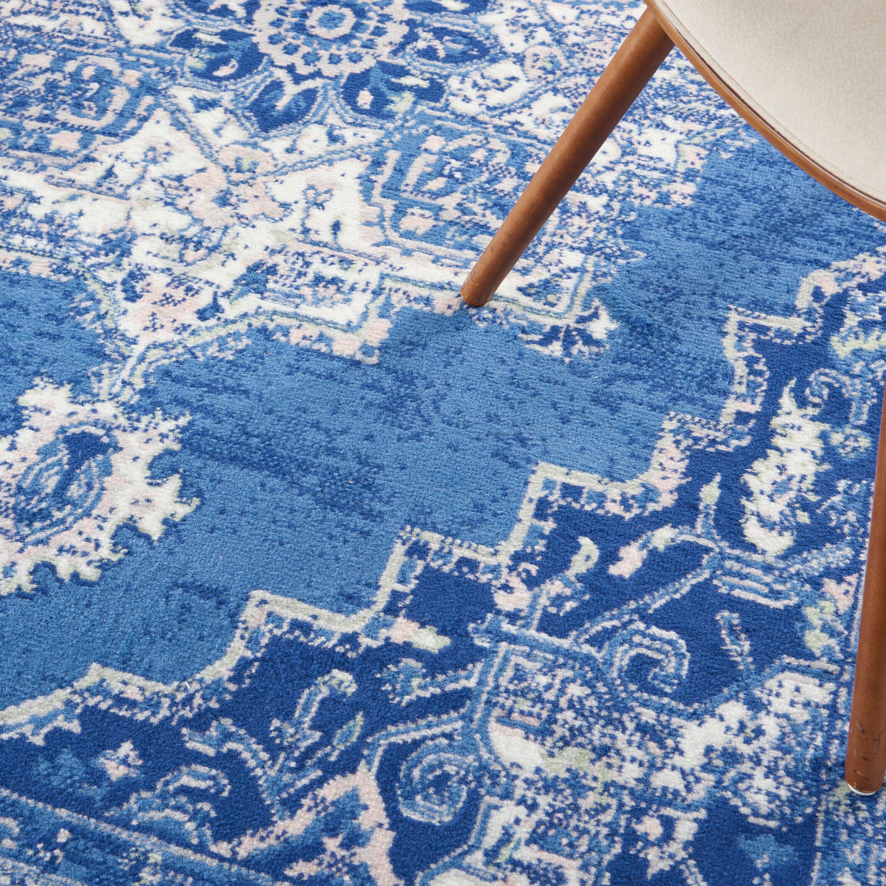 Nourison Whimsicle WHS03 Indoor only Area Rug - Navy 6' x 9'
