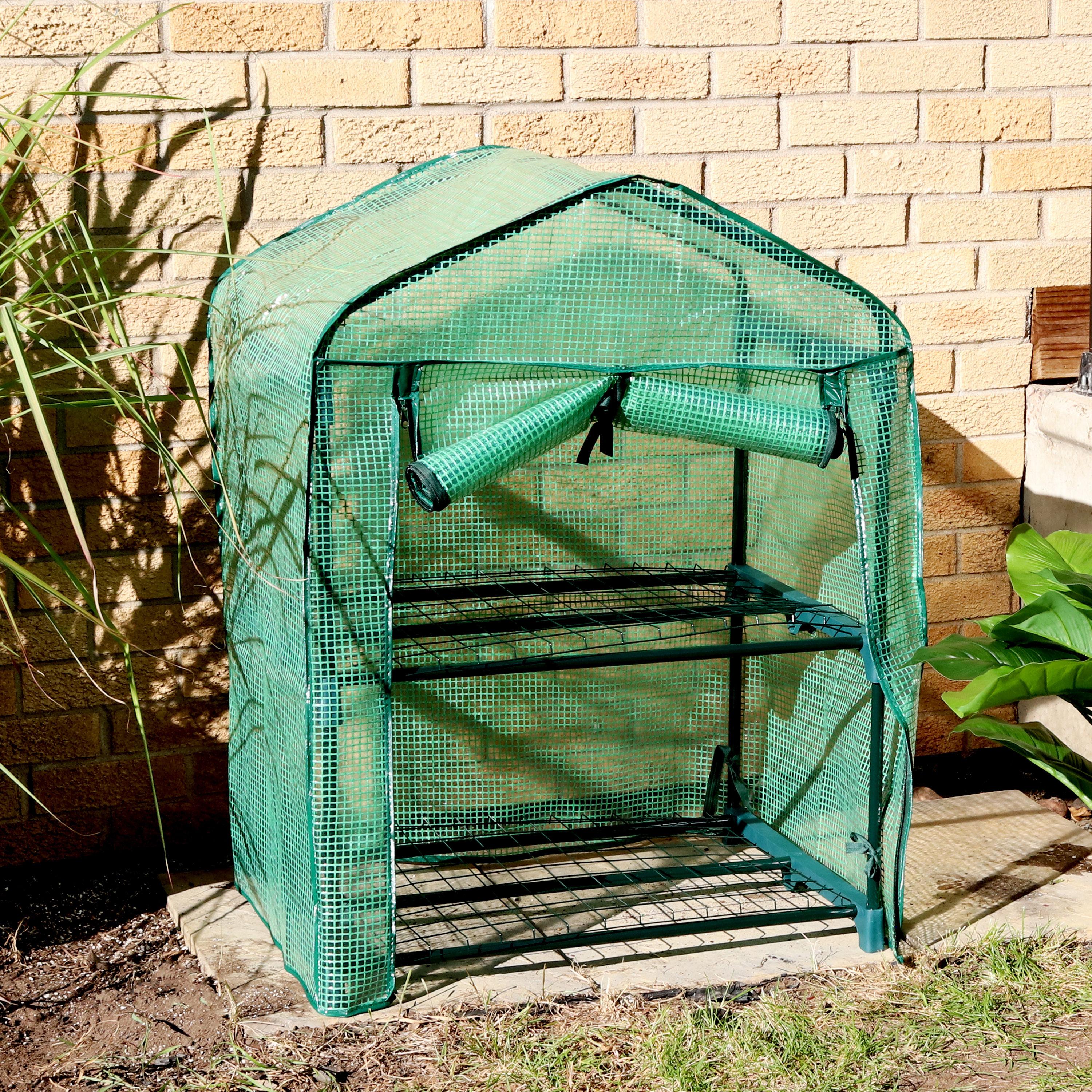 26.5" W x 19" D Growing Rack Greenhouse