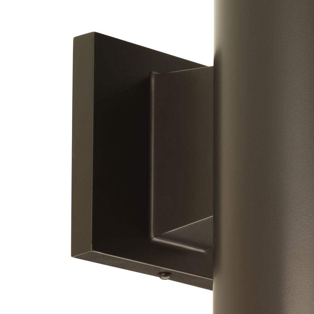 Progress Lighting, Cylinder Collection, 1-Light Wall Light, Antique Bronze, Porcelain Shade