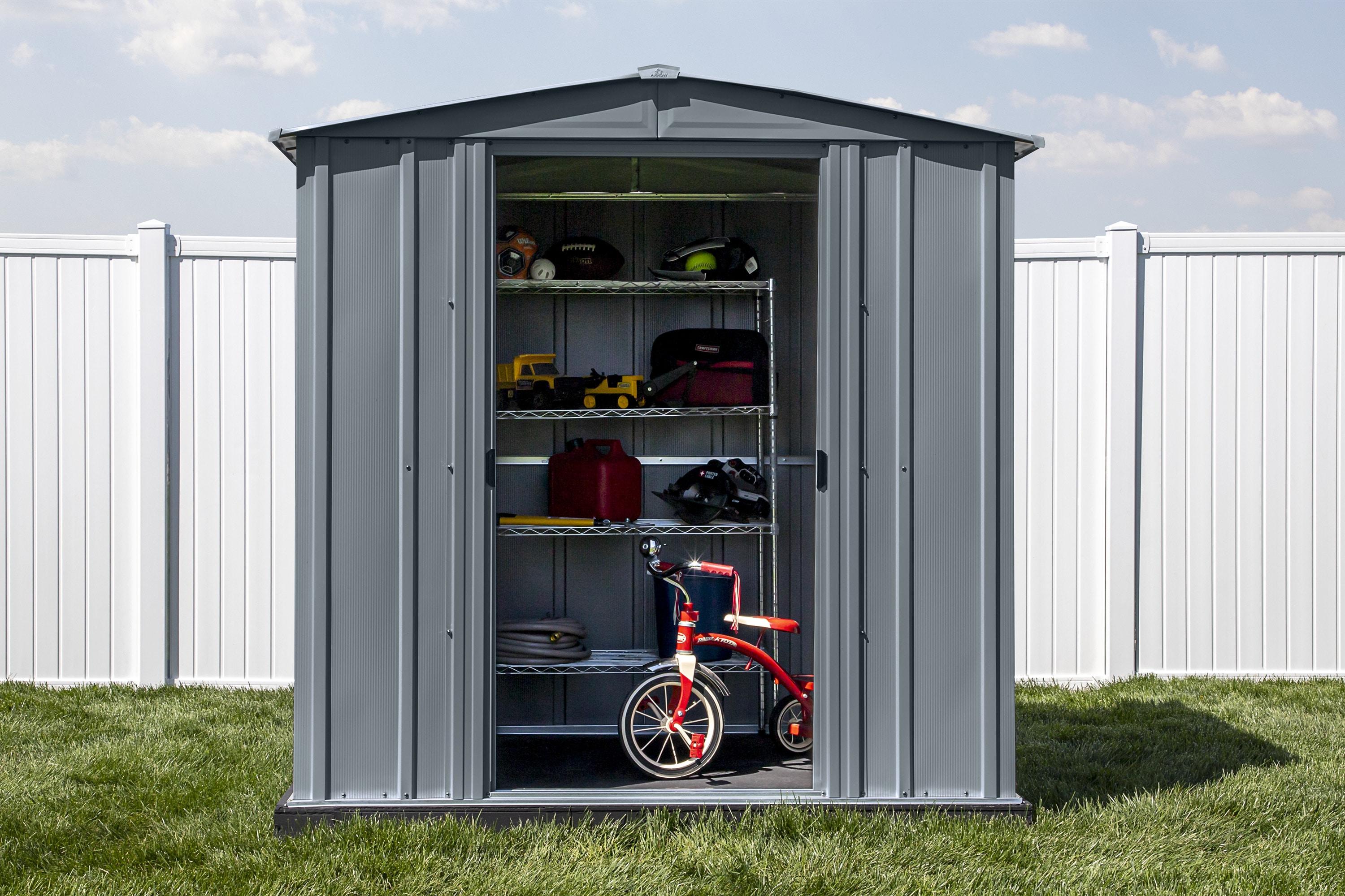 Arrow 6 ft. W x 7 ft. D Steel Vertical Storage Shed