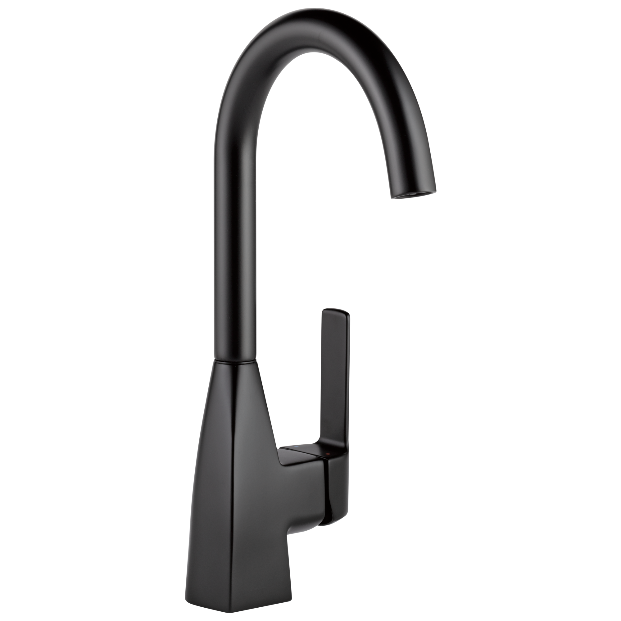 Xander Matte Black Dual-Handle Transitional Bar Faucet