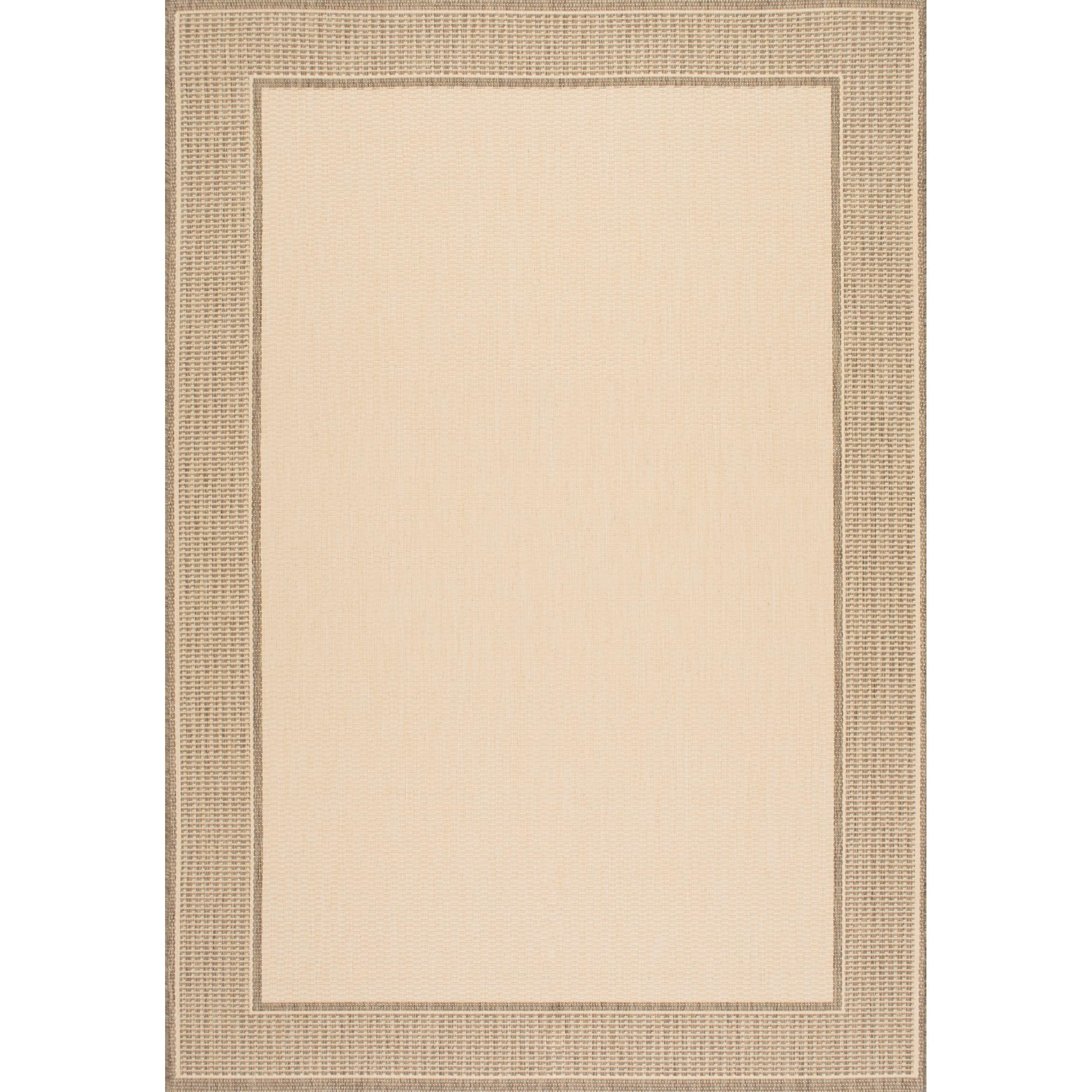 Nuloom Gris Bordered 3x5 Indoor/Outdoor Accent Rug for Living Room Patio Deck Front Porch Entryway Kitchen, Beige/Tan