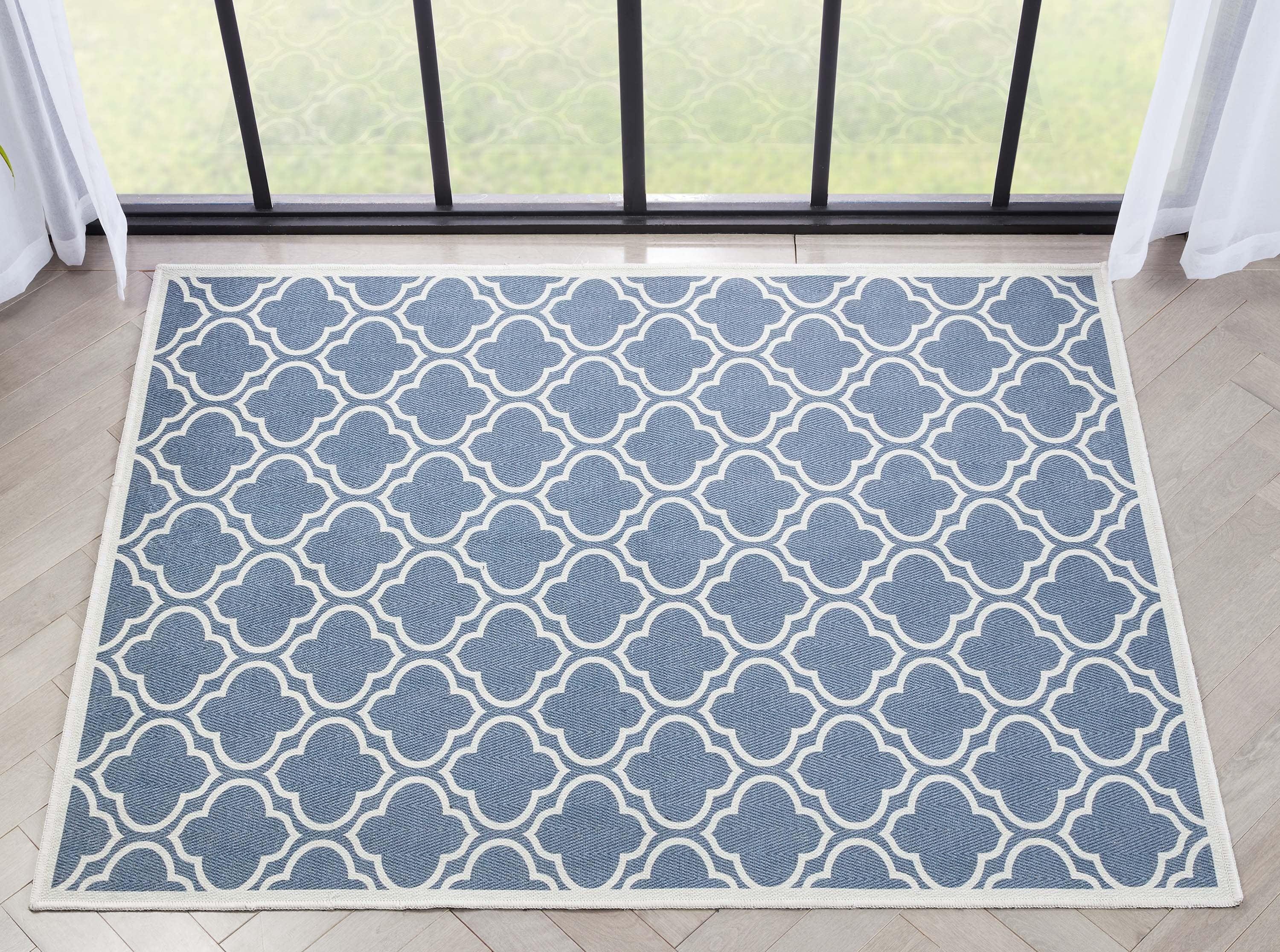 Well Woven Apollo Lattice Modern Moroccan Charcoal Grey 3'3" x 5' Machine Washable Area Rug