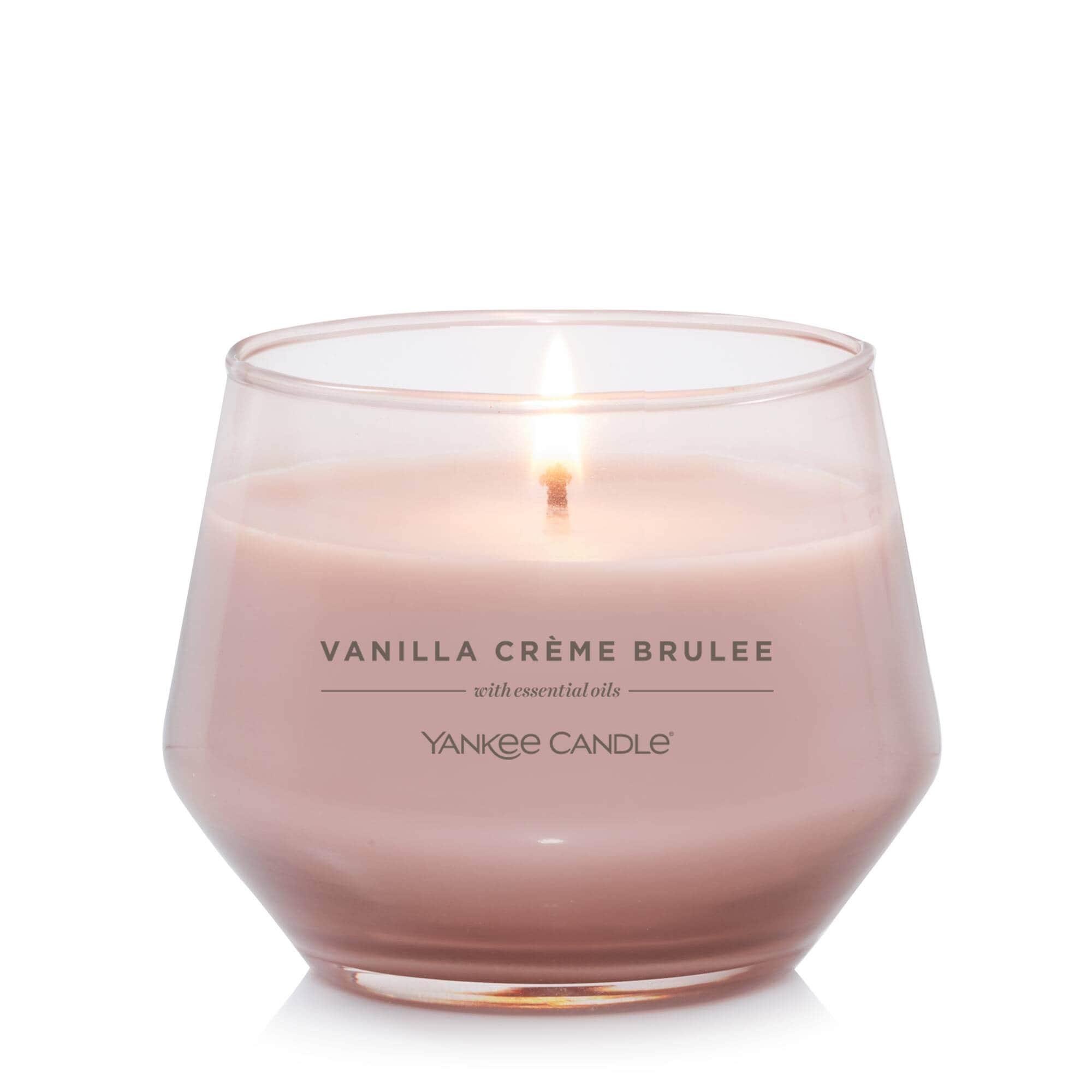 Yankee Candle Studio Scented Candle, Vanilla Crème Brûlée, Premium Plant Wax Blend, 10 oz Jar, Up to 50 Hour Burn Time
