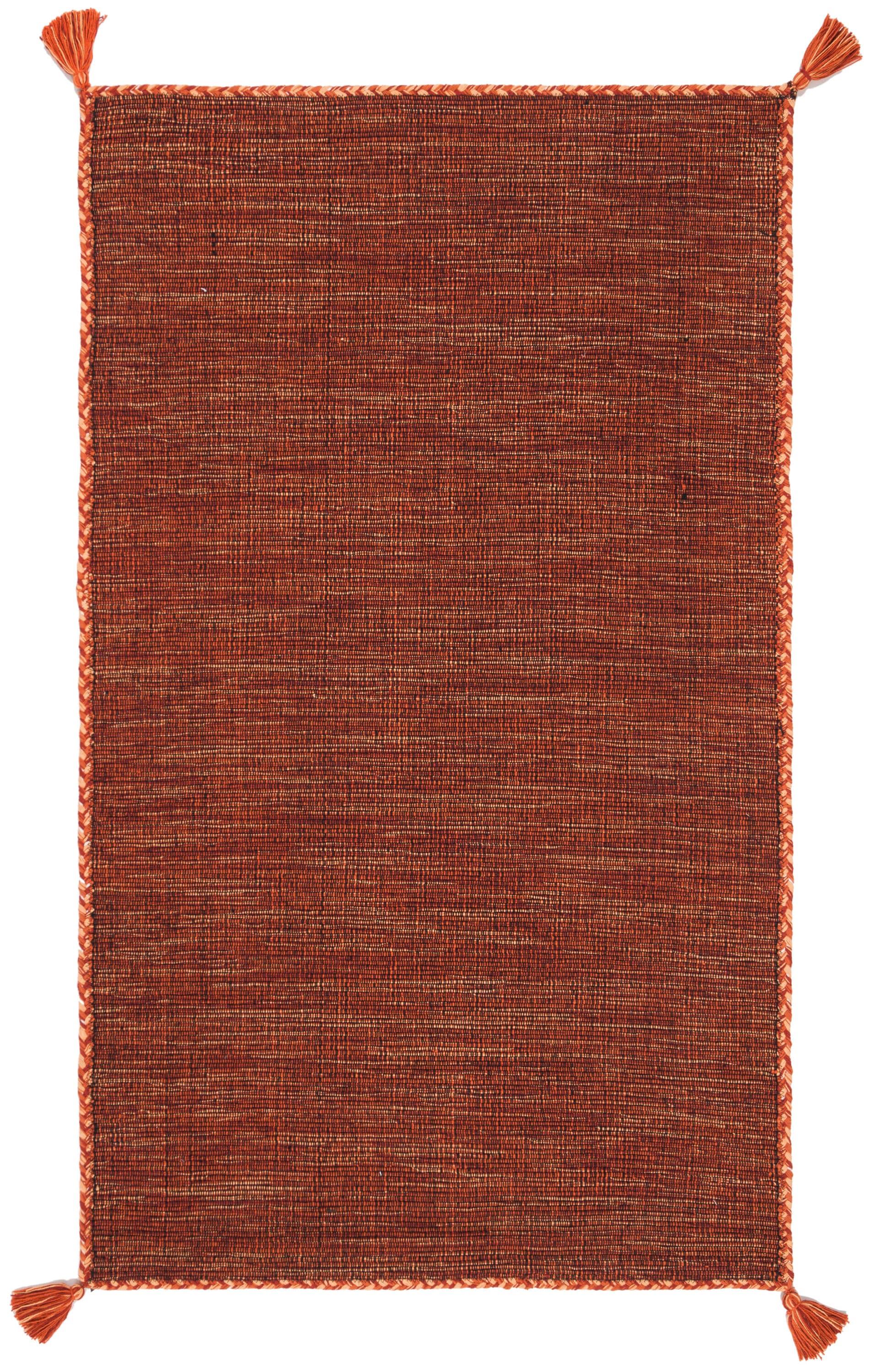 Montauk MTK150 Hand Woven Indoor Accent Rug - Orange/Black - 3'x5' - Safavieh