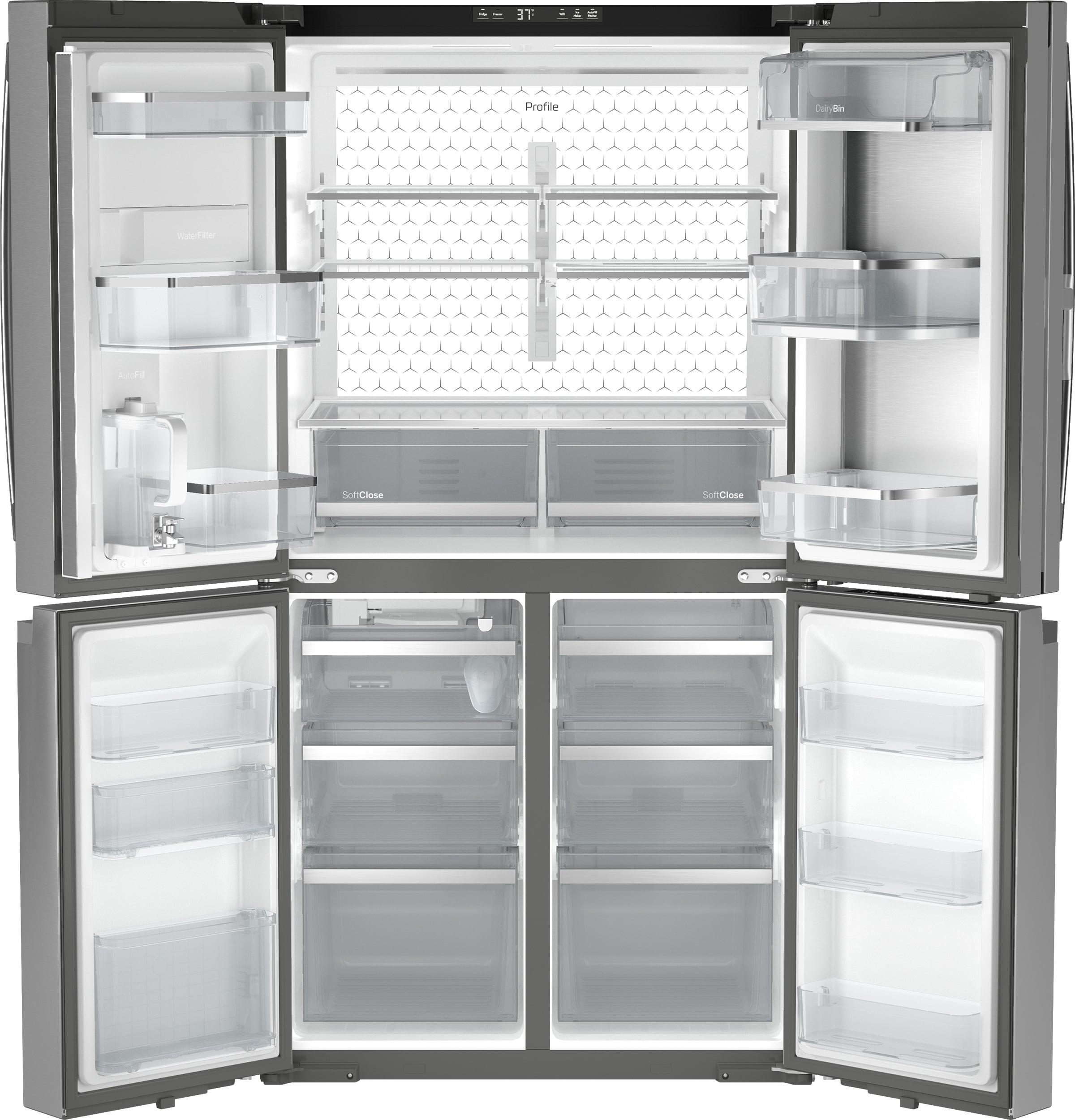 GE Profile™ Series Energy Star Smart 28 Cu. Ft. Fingerprint Resistant Quad-Door Refrigerator