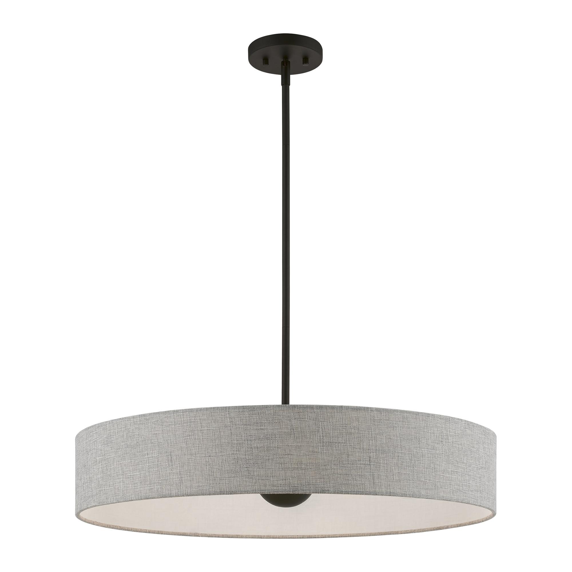 Livex Lighting Elmhurst 5 - Light Pendant in  Black