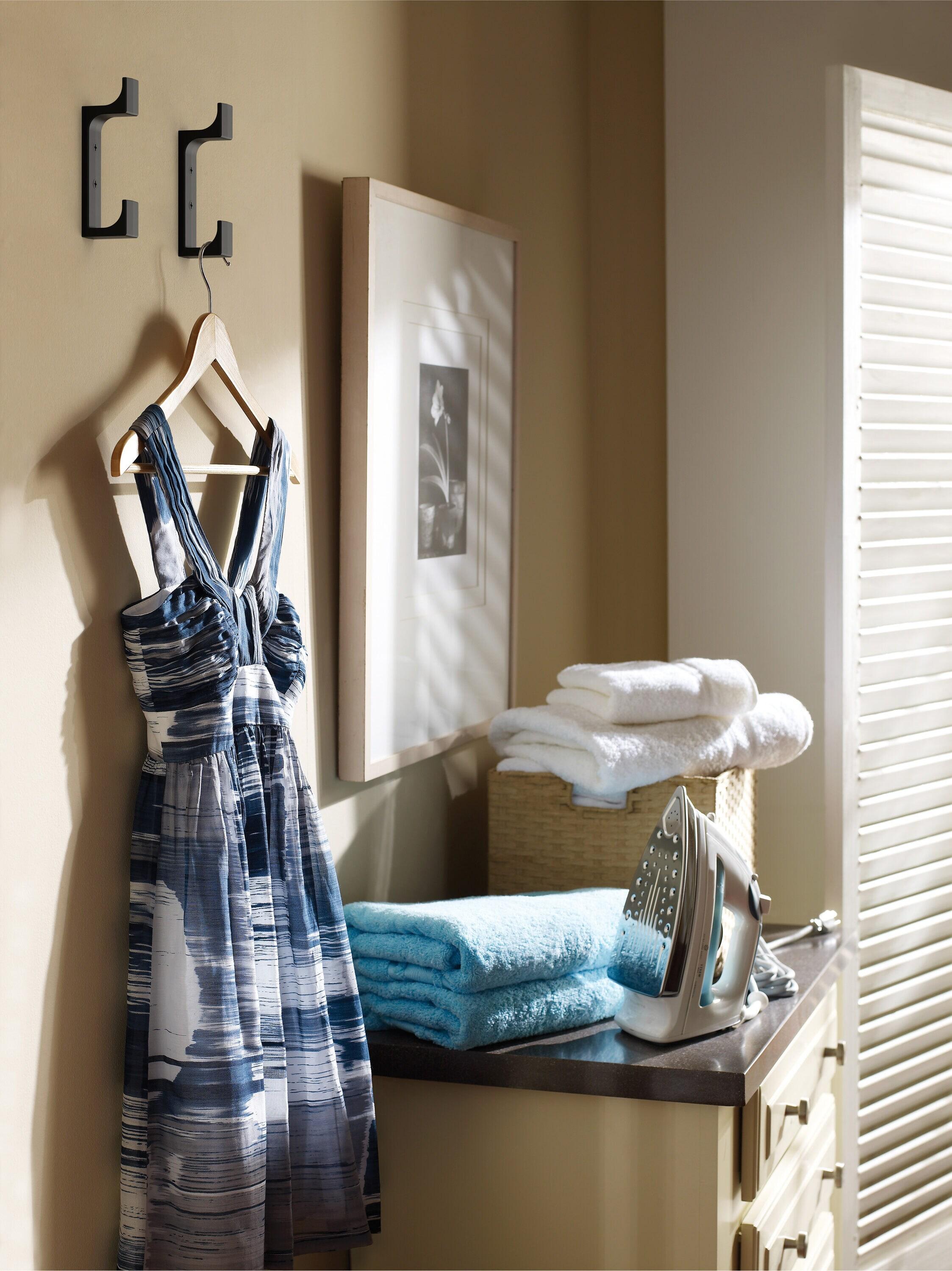 Amerock Bray Contemporary Double Prong Decorative Wall Hook