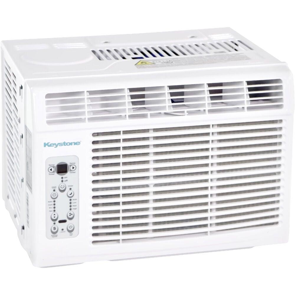 Keystone 5,000 BTU Window-Mounted Air Conditioner with Follow Me LCD Remote Control