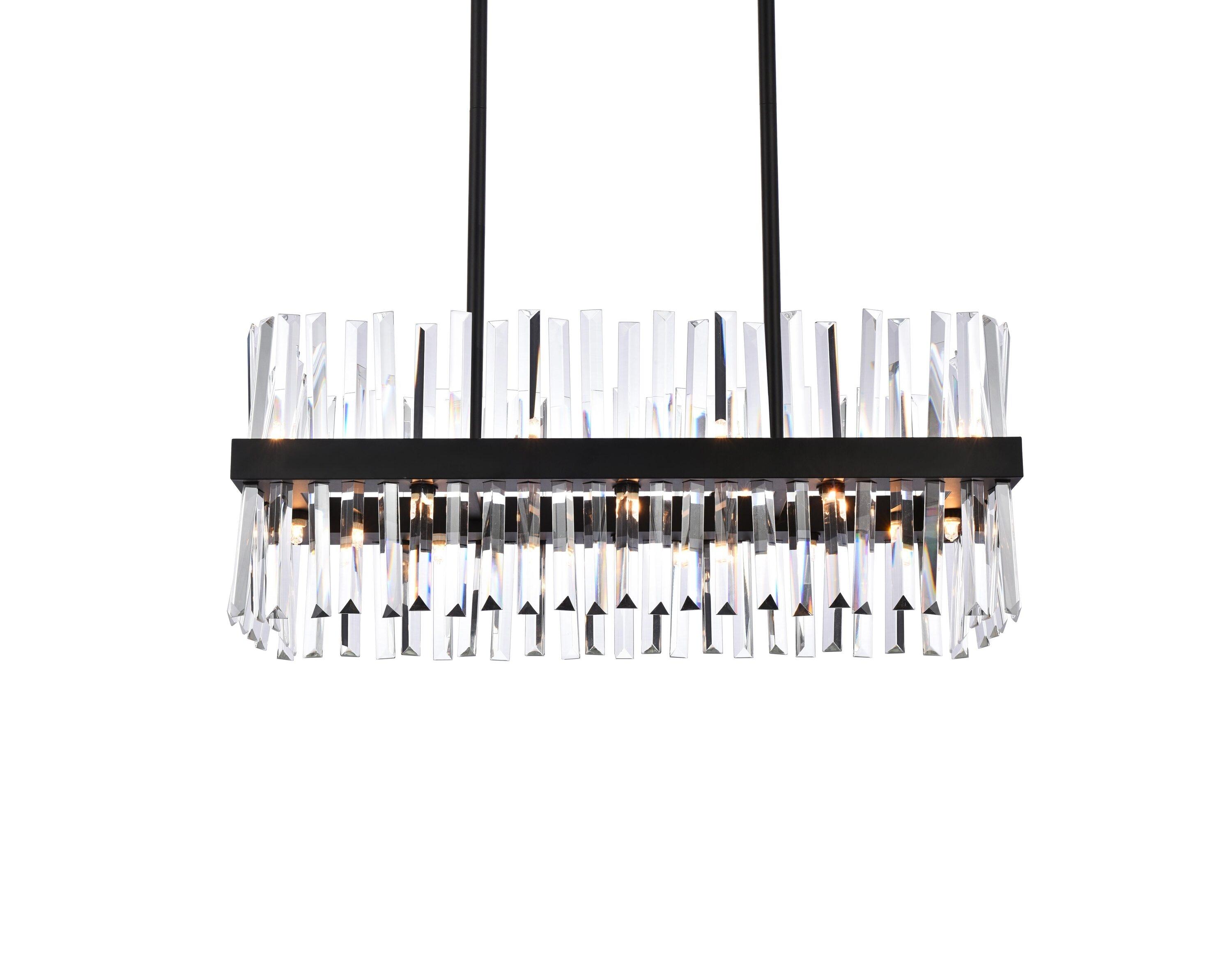 Elegant Lighting Serephina 16 - Light Chandelier in  Black